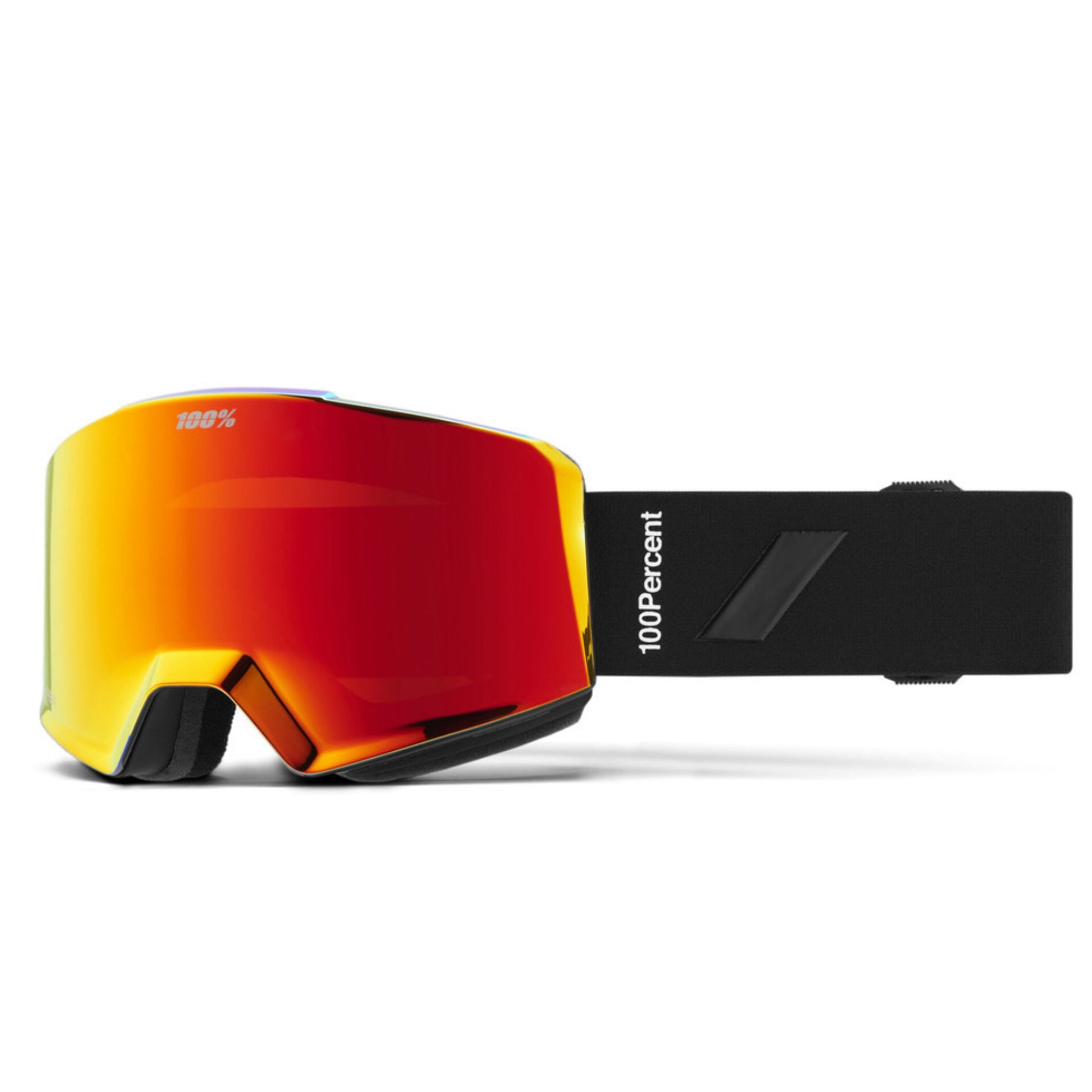 Skibrille, Ski-Goggle, reflektierend, Brille, Rot-Orange