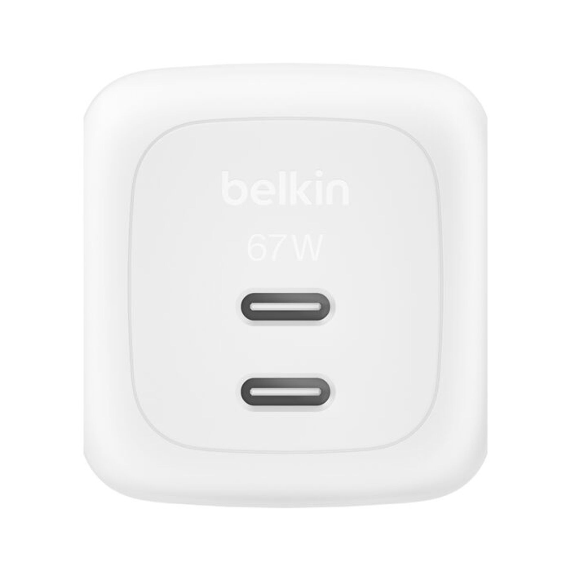 Belkin Ladegerät Dual USB-C 67W  PD + PPS ,weiß        WCH020kqWH