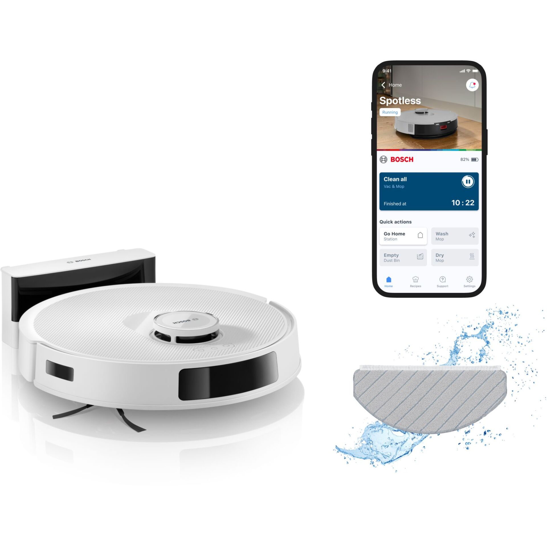 Roboterstaubsauger, Saugroboter, Saugroboter mit App, Spitzenreinigungsrobot, Wischfunktion