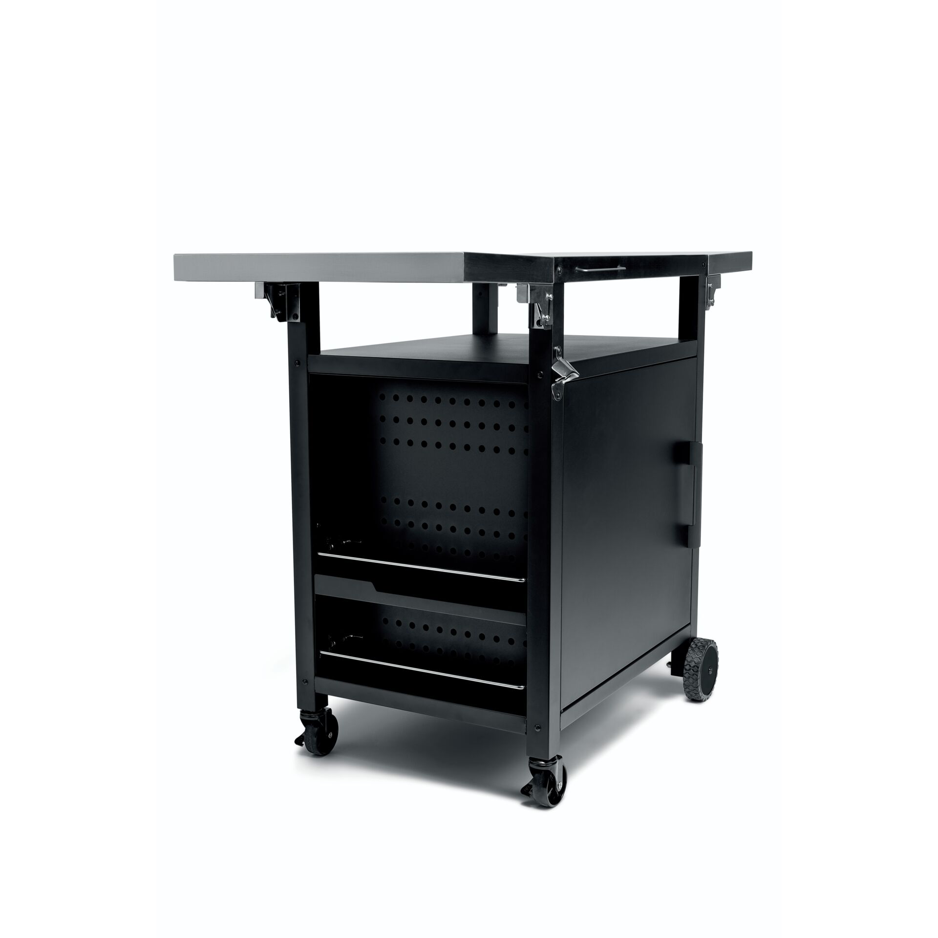 mobile-cart, trolley, tool-table, black, wheeled