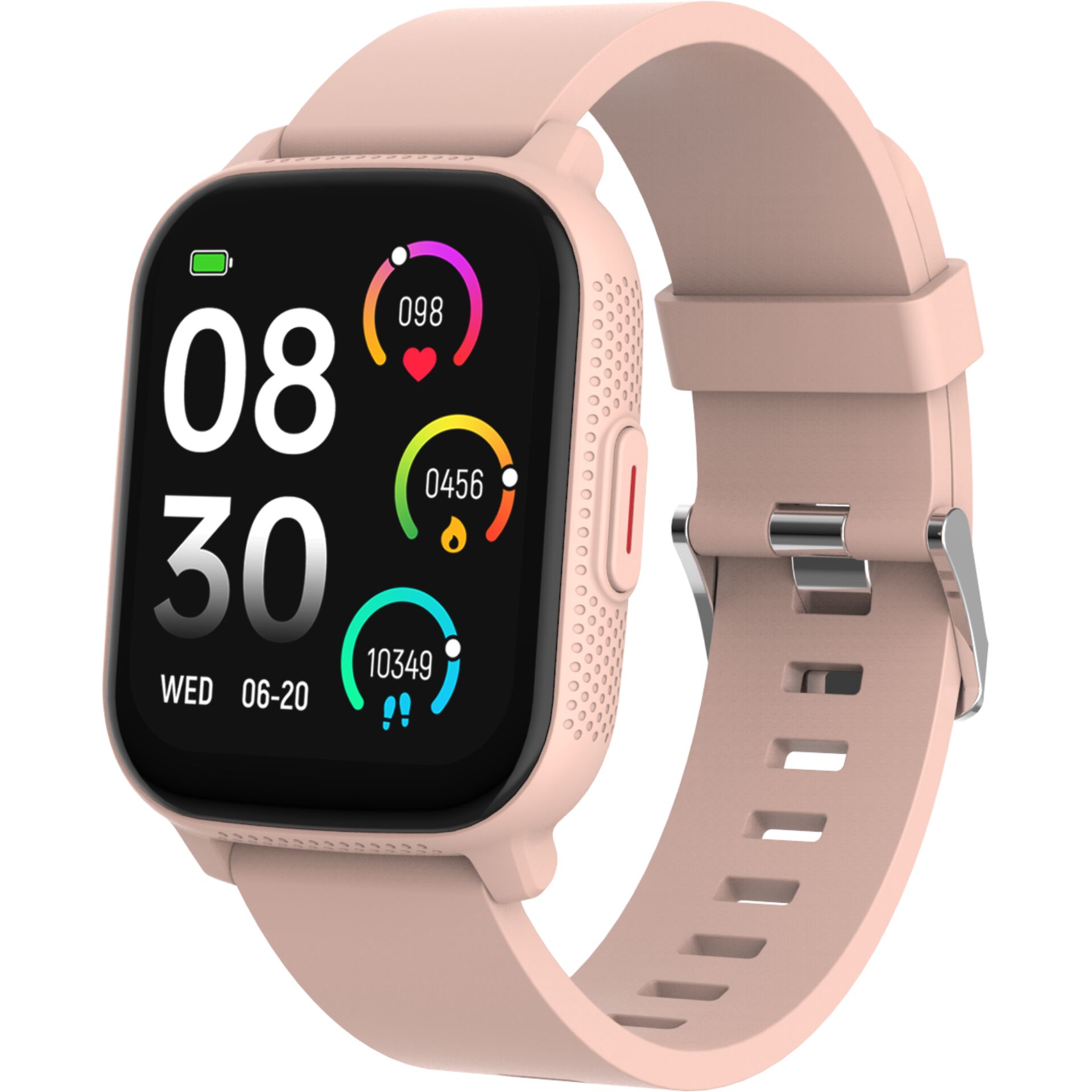 Smartwatch, GPS, Farbe: Pink, Silikonband, Touchscreen