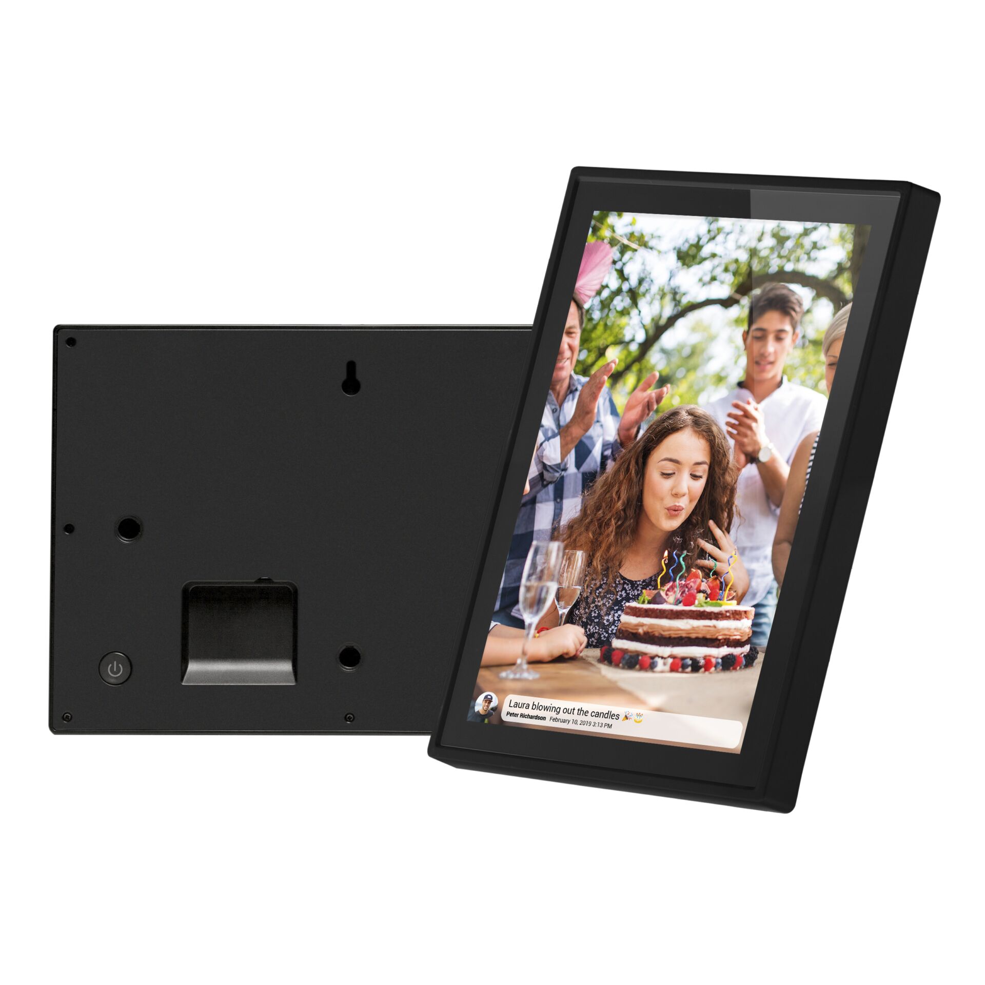 Geburtstagstorte, Computer, Elektronik, Menschen, Tablet-Computer