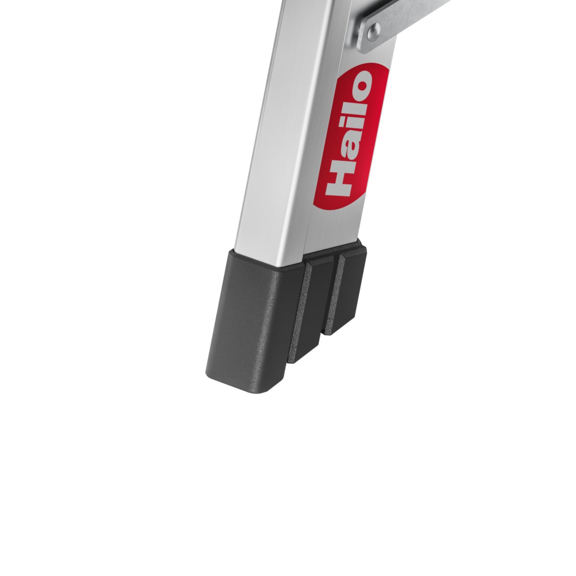 Stativbein, Gummifuß, Aluminium, Silber, Haltefuß
