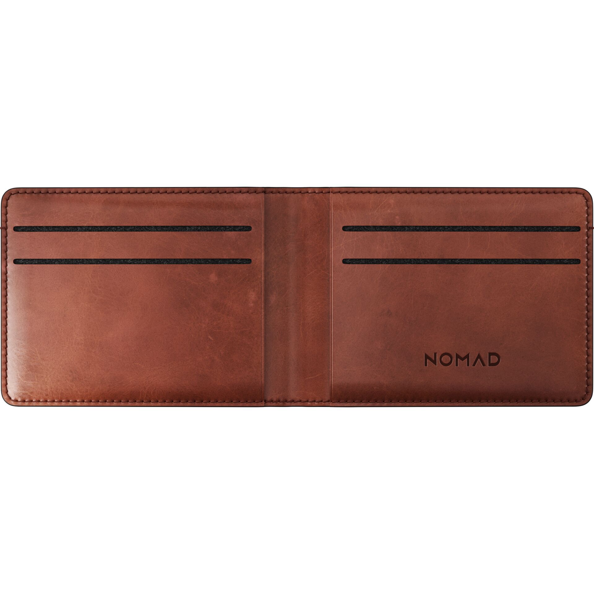 wallet, wallet folio, card slots, brown leather, Nomad