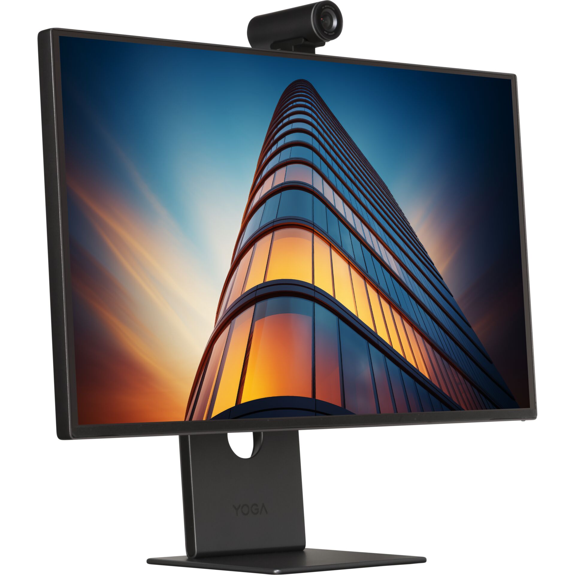 monitor, display, stand, webcam, curved