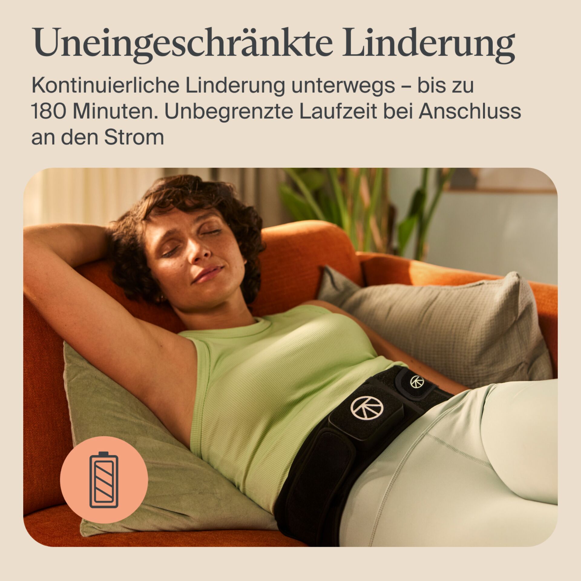 Kniebandage, Rückenstütze, Beinbandage, Schmerzmittel, Therapiegerät