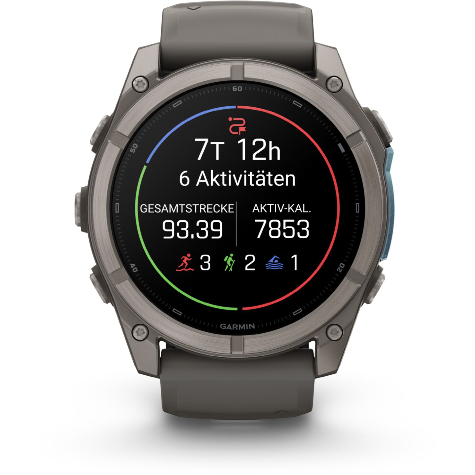 Smartwatch, Garmin, Aktivitätsring, Herzfrequenz, Musteranzeige