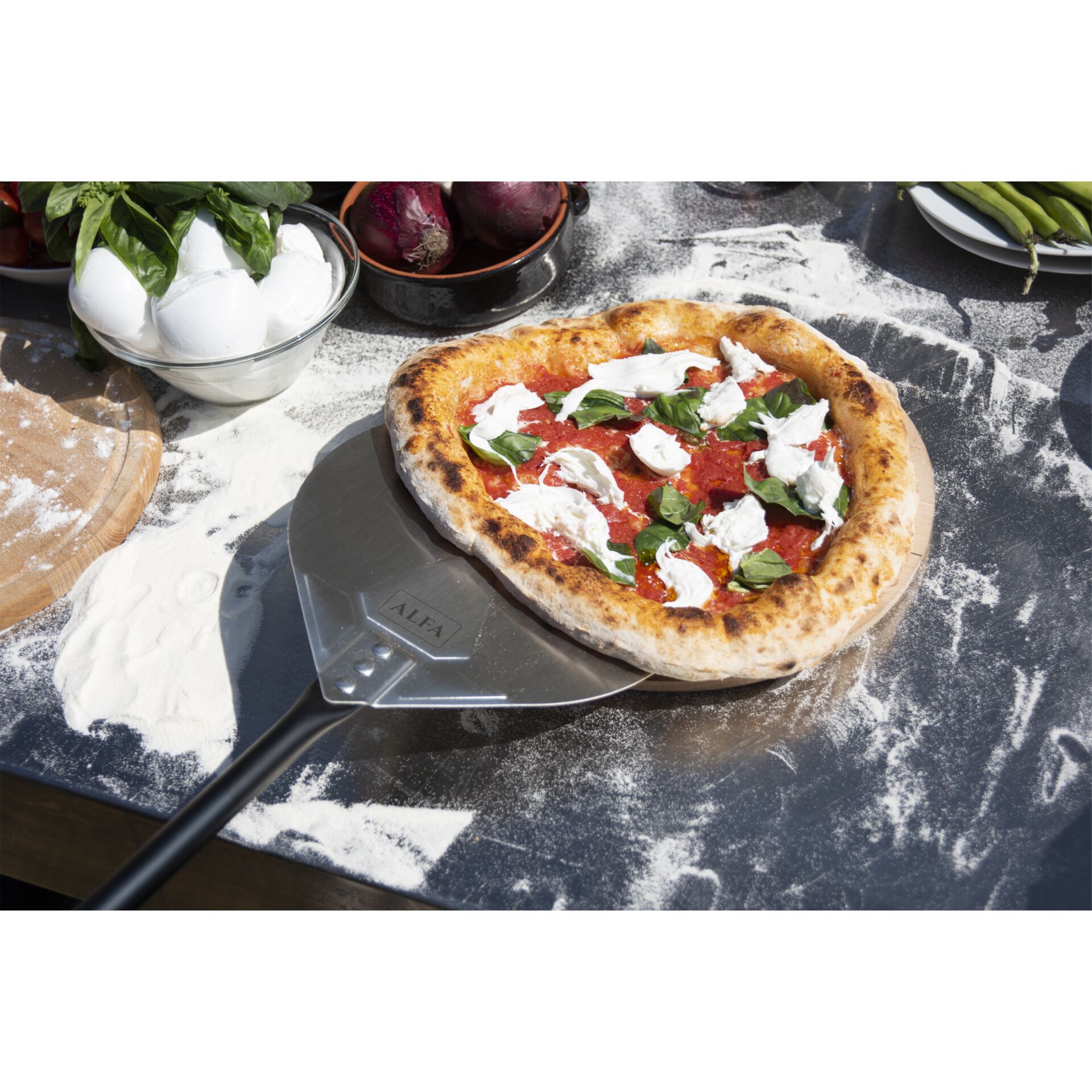 Essen, Pizza, Teller, Präsentation des Essens, Ei