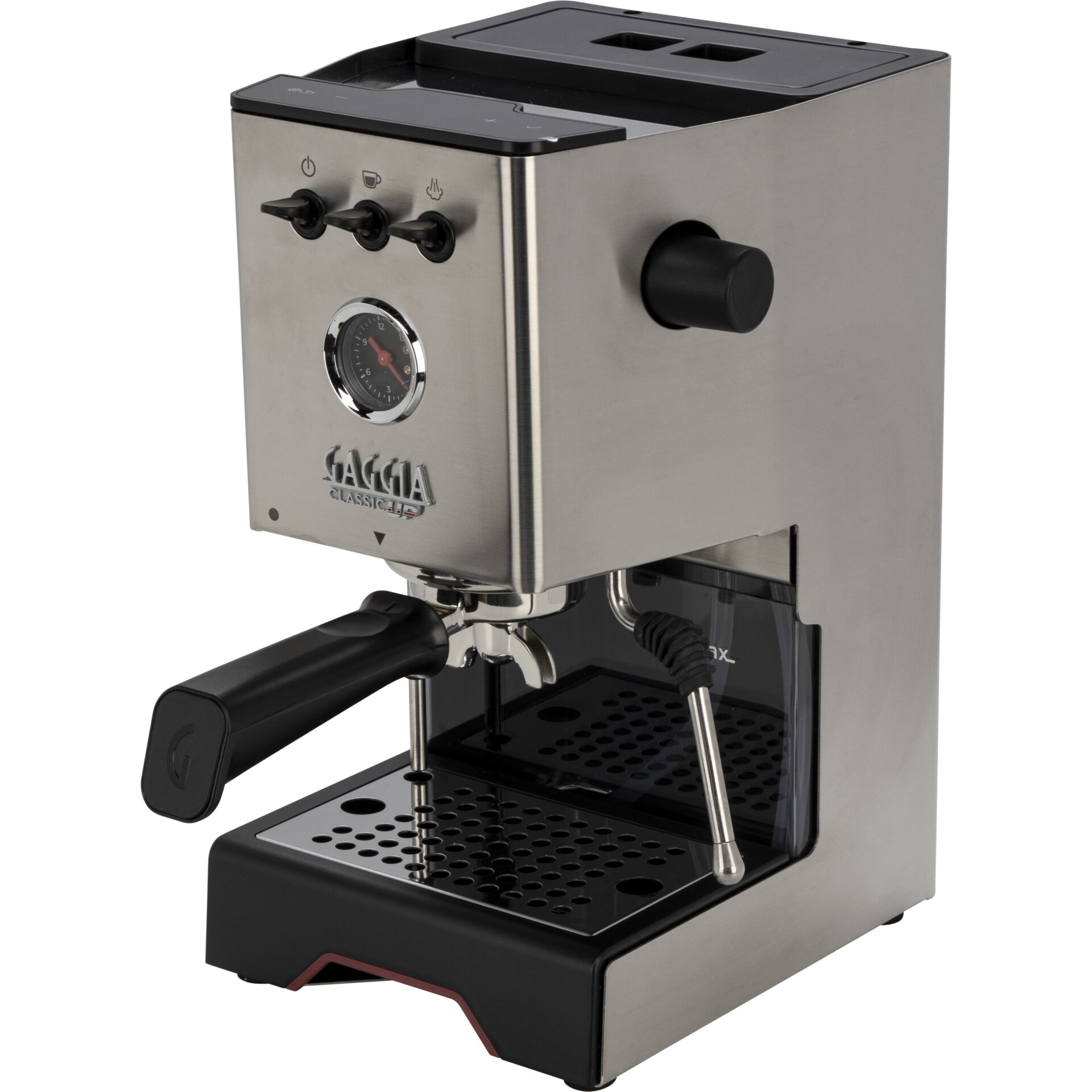 Espressomaschine, Kaffeemaschine, Edelstahl, Dampf-Auslauf, Portafilter