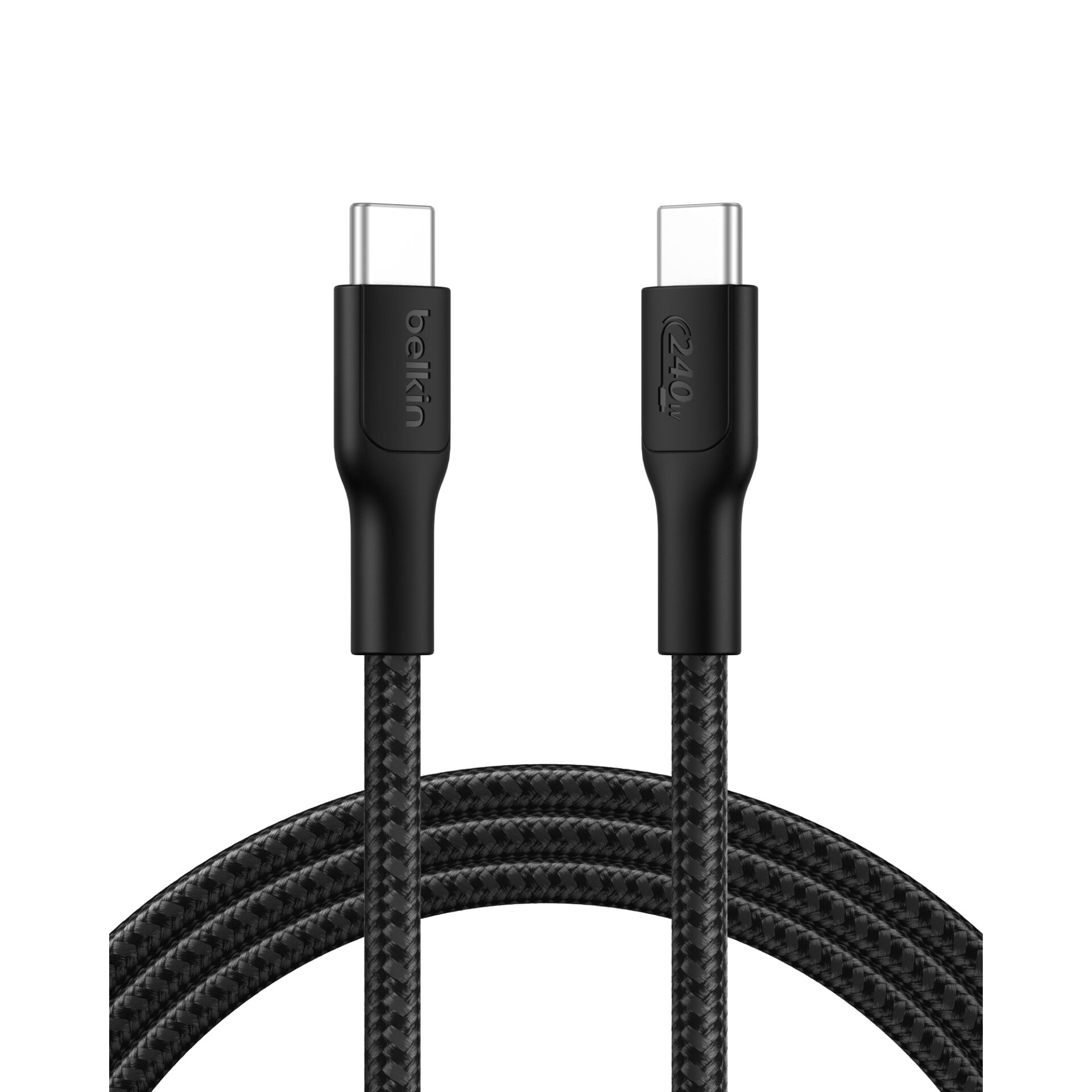 Belkin USB-C/USB-c Kabel 240W 2m  geflochten, schwarz CAB025hq2MBK