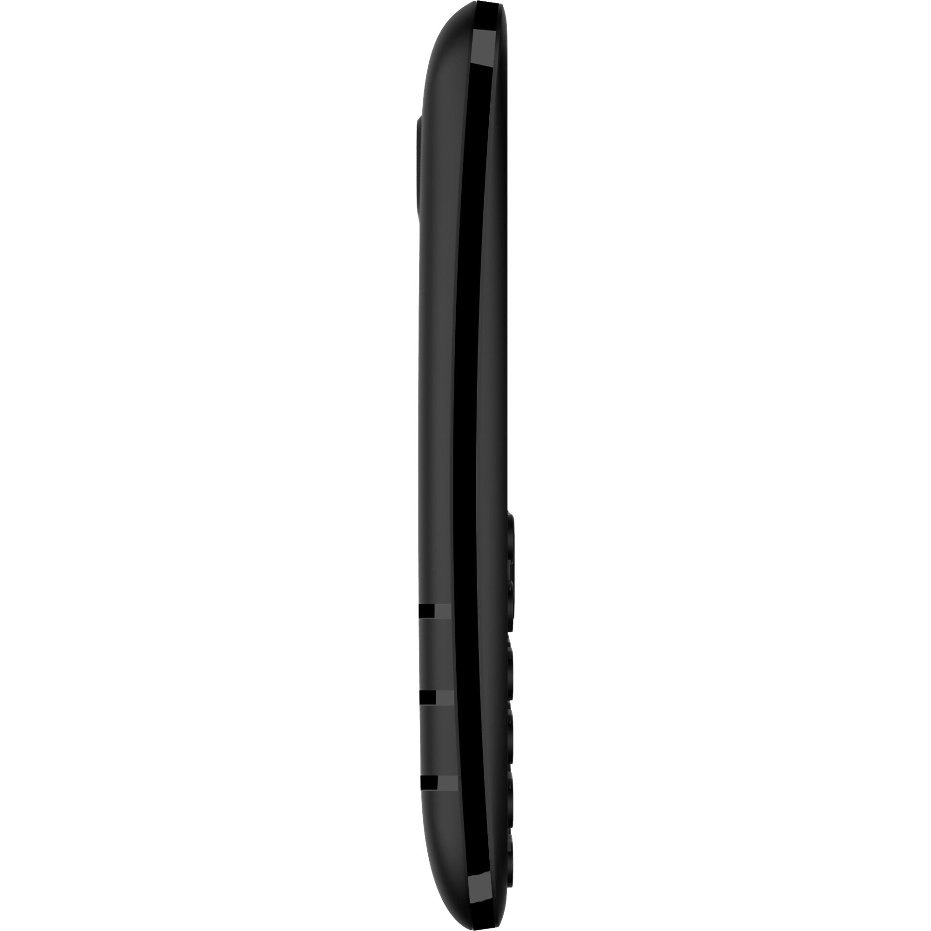 Smartphone-Seitenknopf, Schwarzer Gerätekanten, Schlankes Profil, Lautstärketasten, Minimales Design
