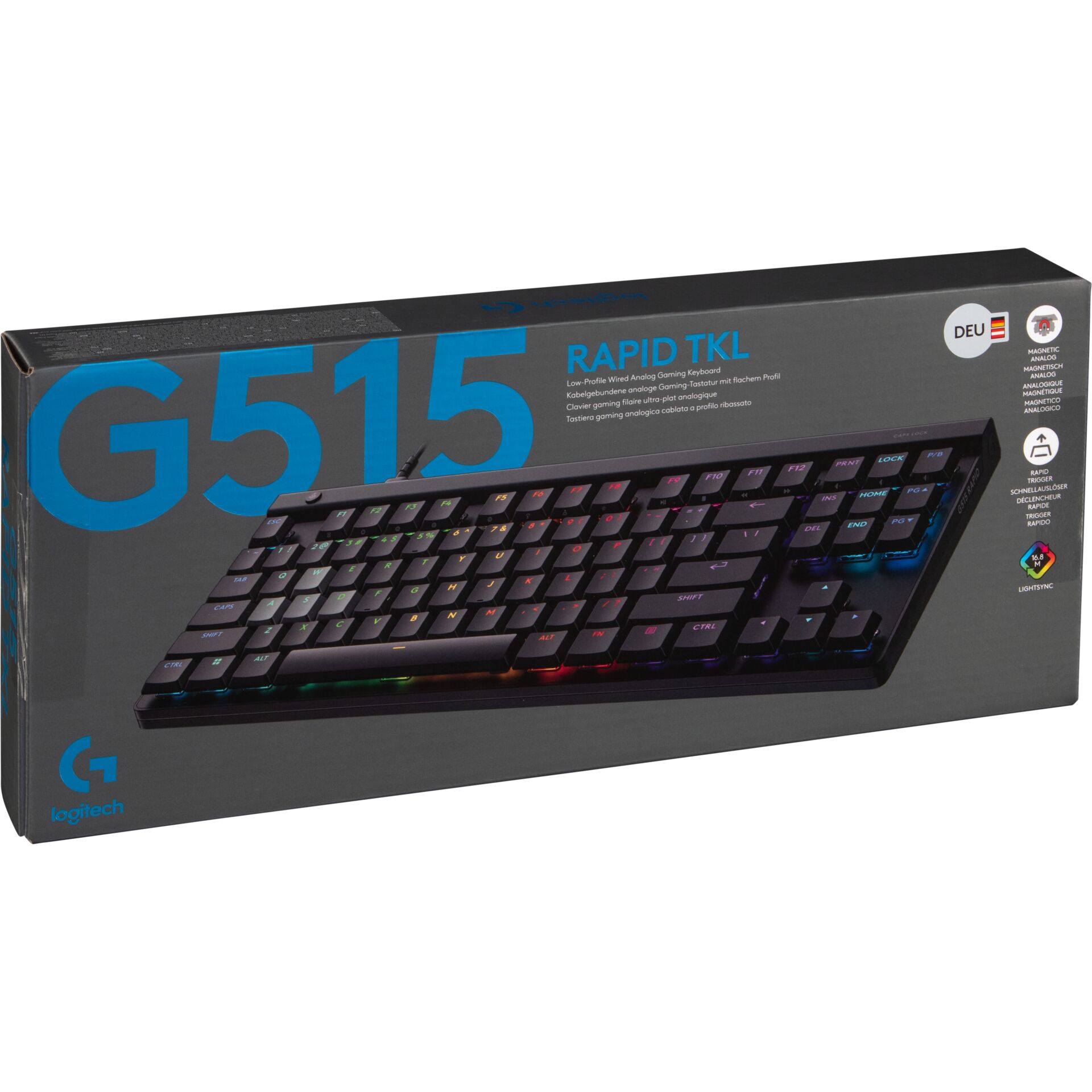 Tastatur, Gaming Tastatur, RGB Beleuchtung, Low-Profile, Tastaturbox