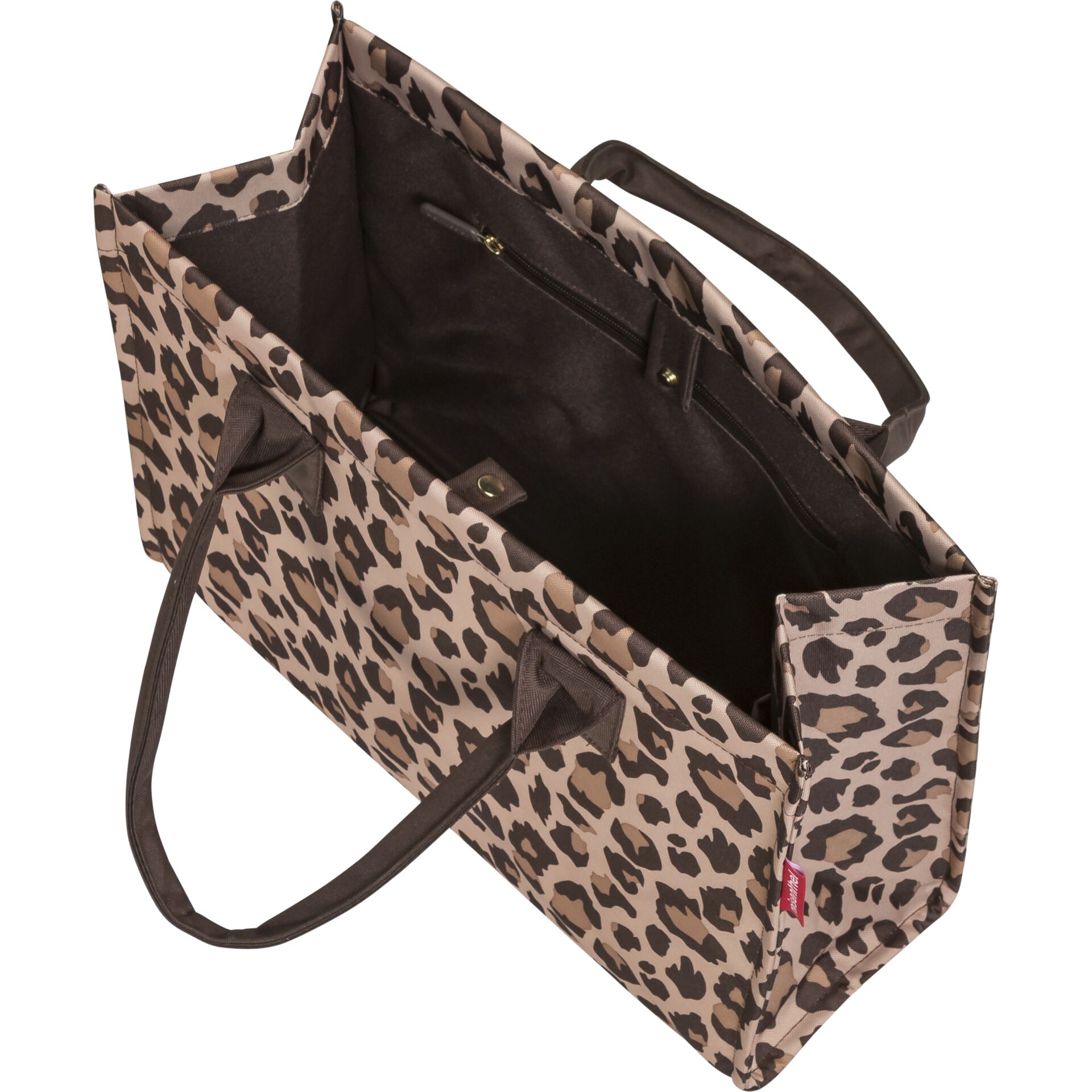 Tote, Leopard, Henkeltasche, Lederoptik, Innenfach