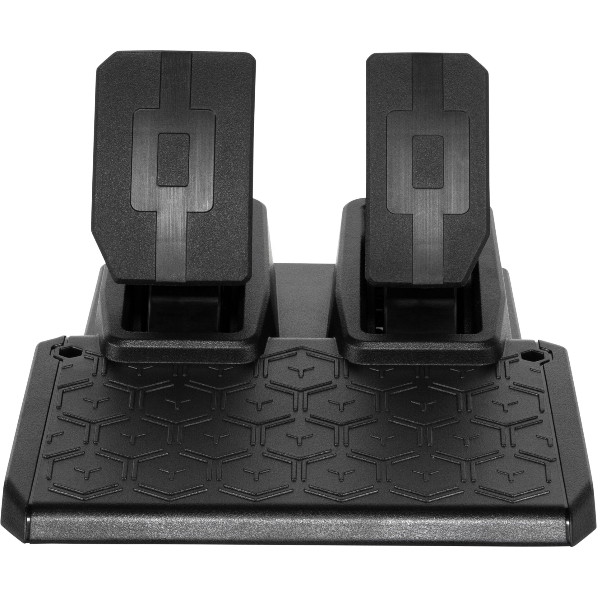 Pedal, Fußpedal, Doppelpedale, Fersenpedal, Gummi-Basis