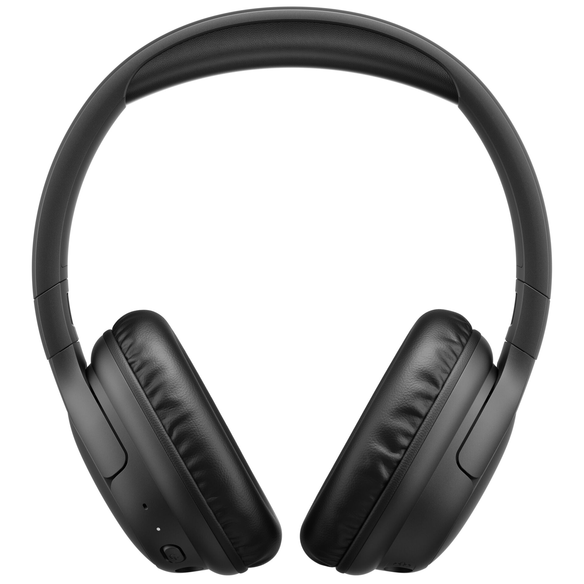 kopfhörer, over-ear, drahtlos, schwarz, gummi-polster