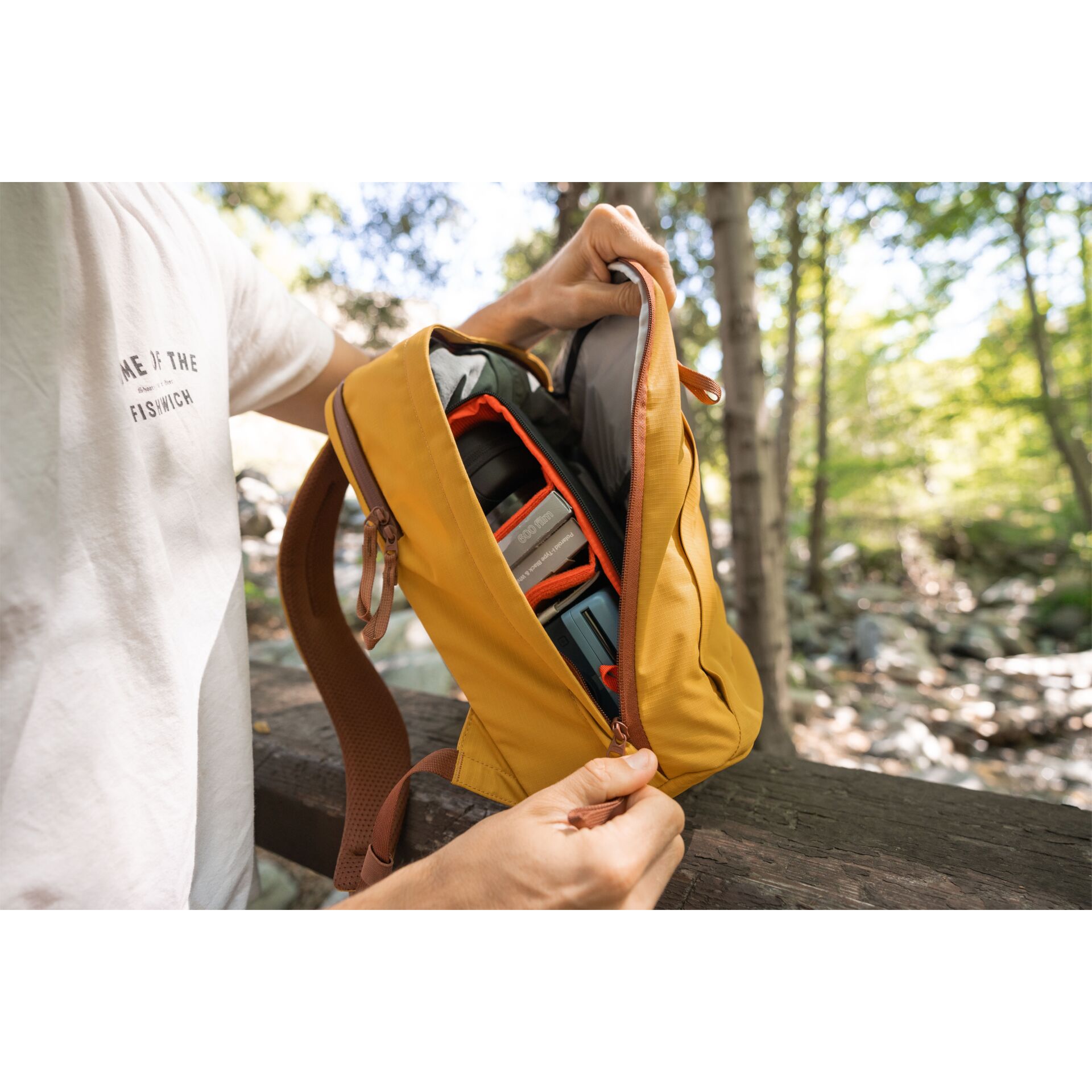 Tasche, Rucksack, Person