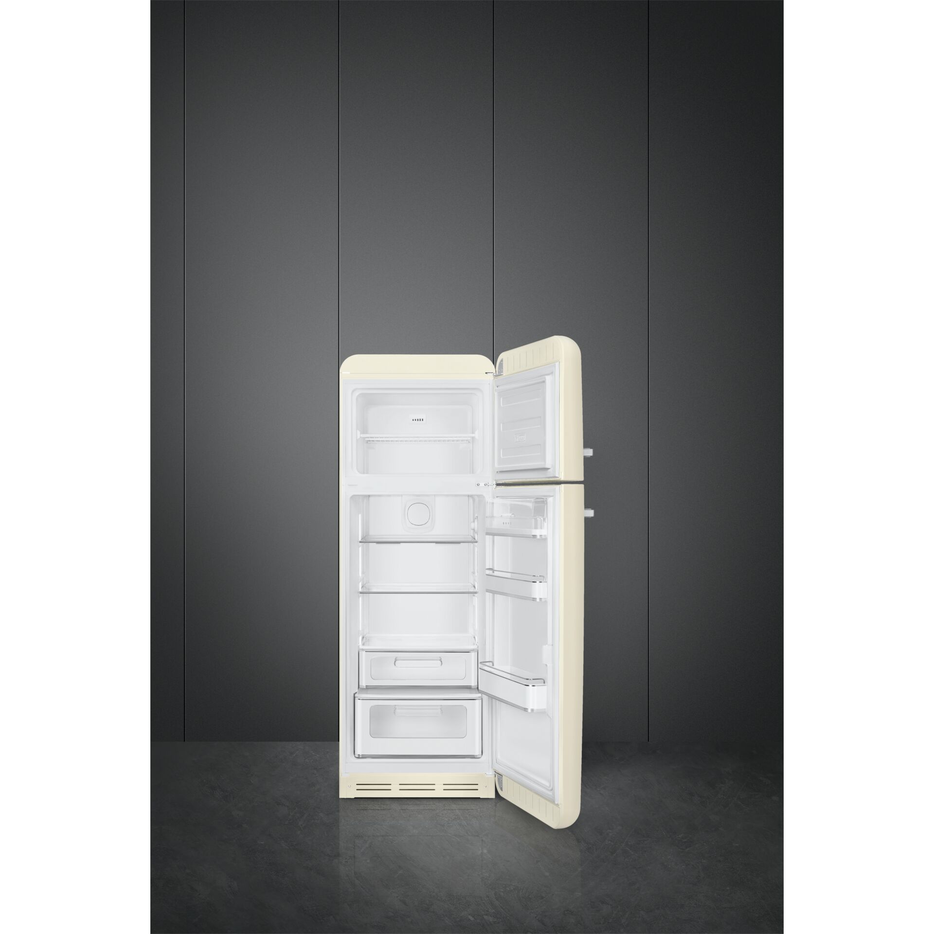 Kühlschrank, Kühl-Gefrier-Kombi, Weiß, Freistehend, Einbauküche