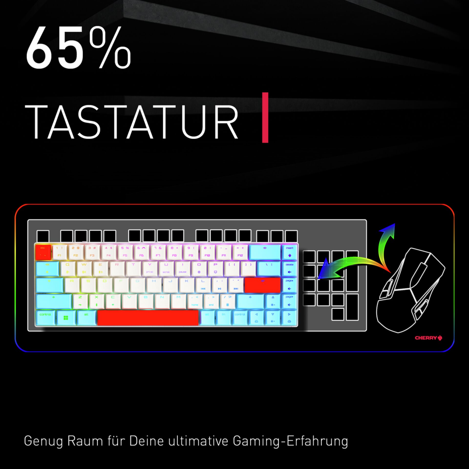 Gaming-Tastatur, RGB, mechanisch, Tastatur-Layout, verkabelt