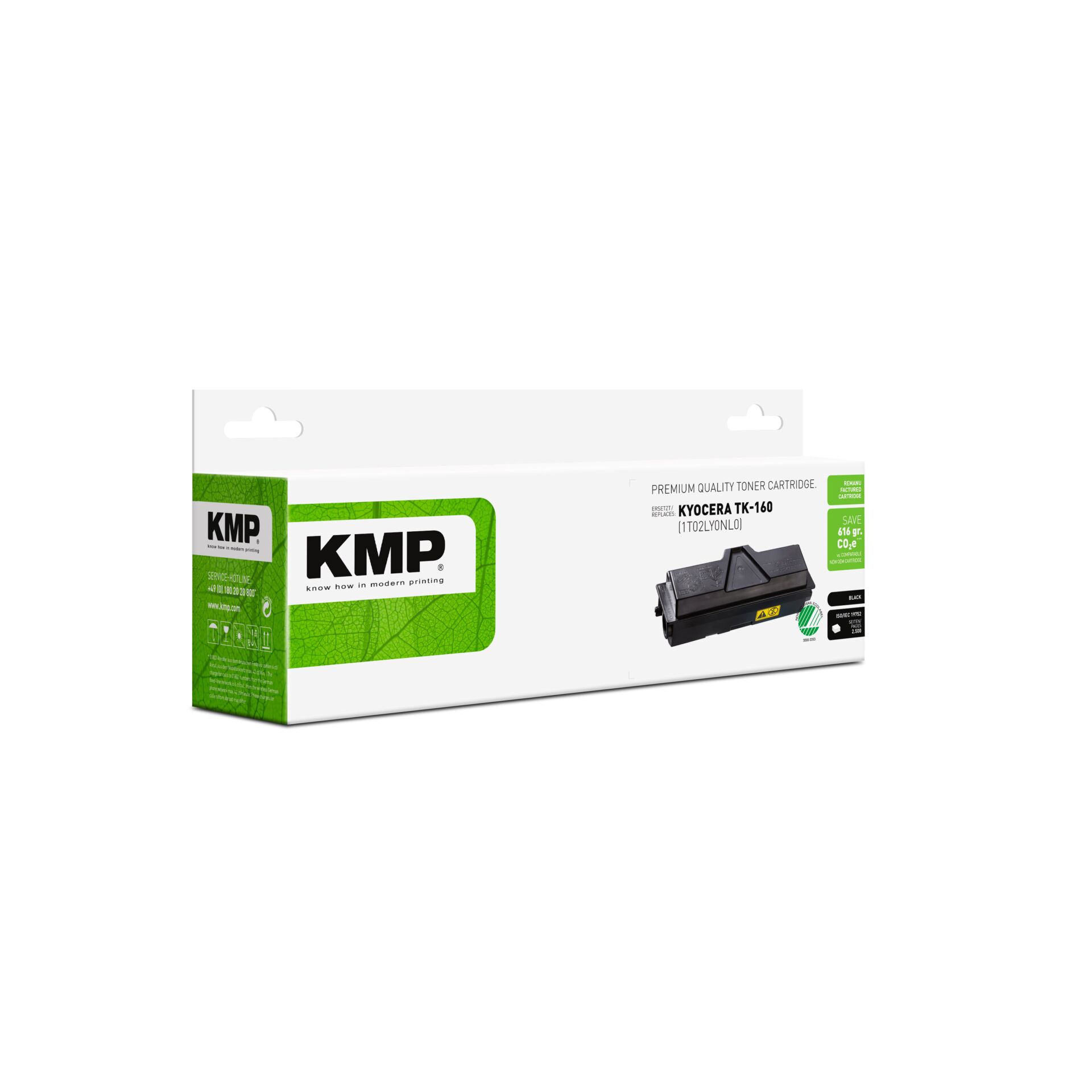 Adapter, Elektronik, Schusswaffe, Waffe, Tonerpatrone, KMP, Kyocera TK-160, Schwarz, Tonerkassette