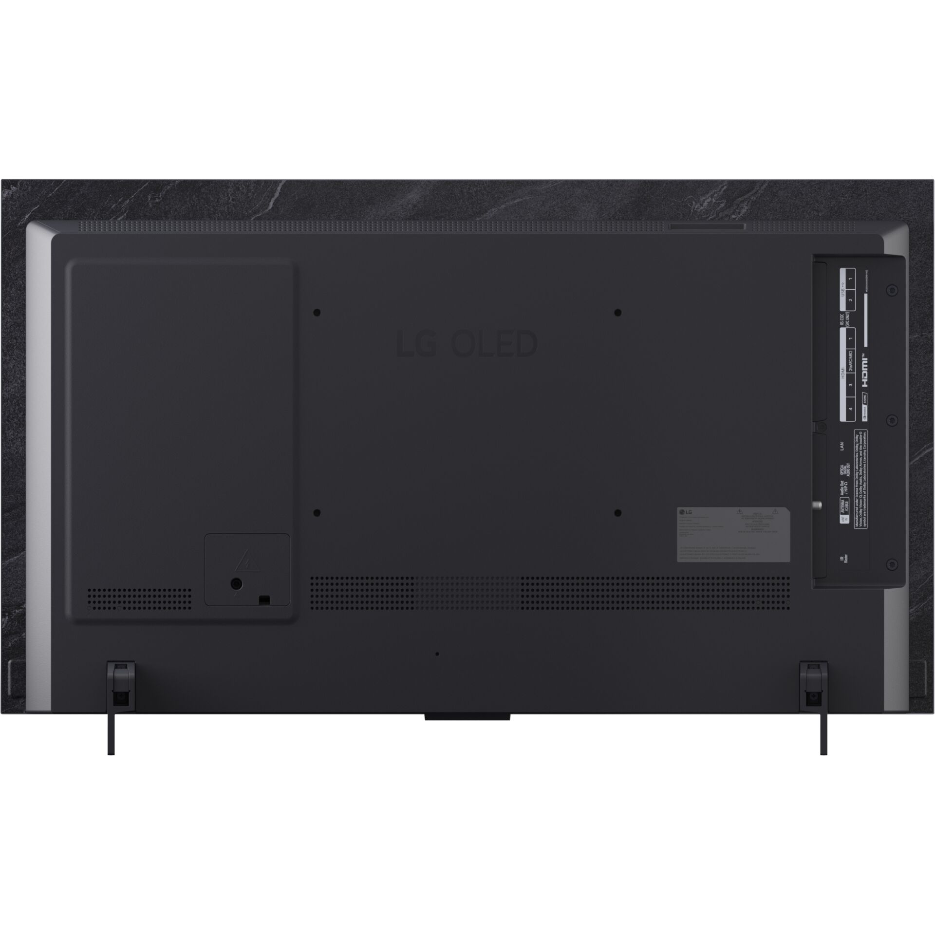 fernseher, oled, lg, rückseite, anschlüsse
