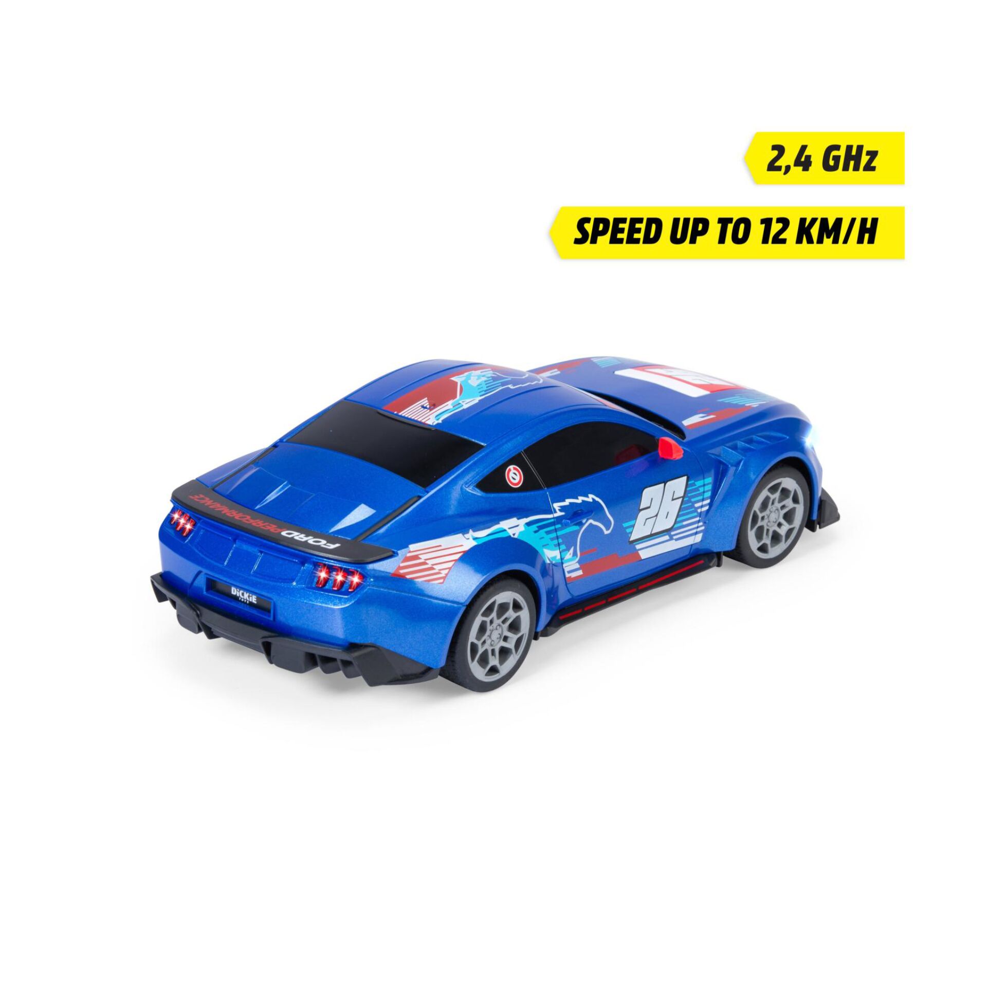 Spielzeugauto, Ferngesteuertes Auto, Blaues Spielzeugauto, Rennwagen, Jet-Logo Muster