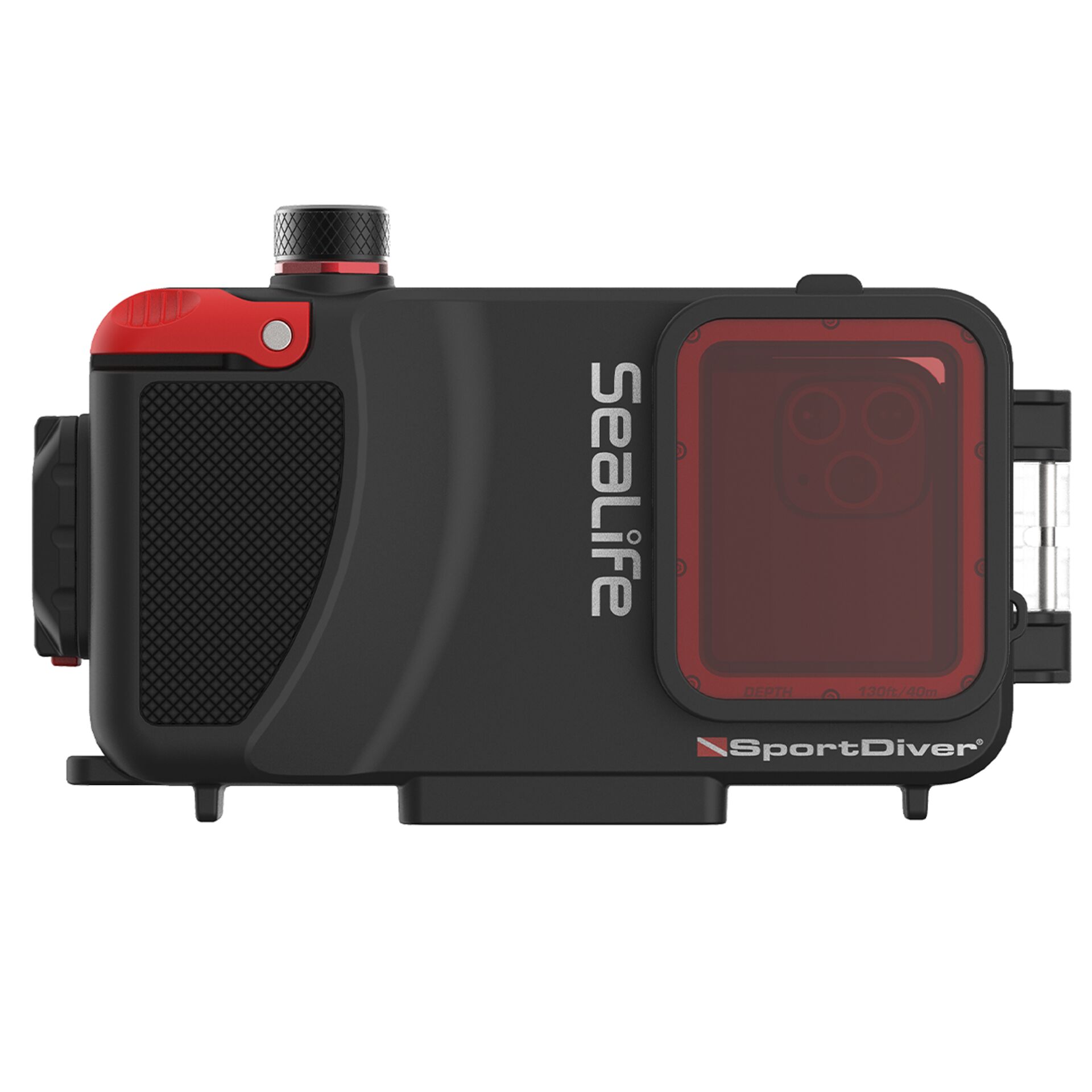Tauchgehäuse, SportDiver, rotes Gehäuse, Unterwasser-Kamera, Diving Housing