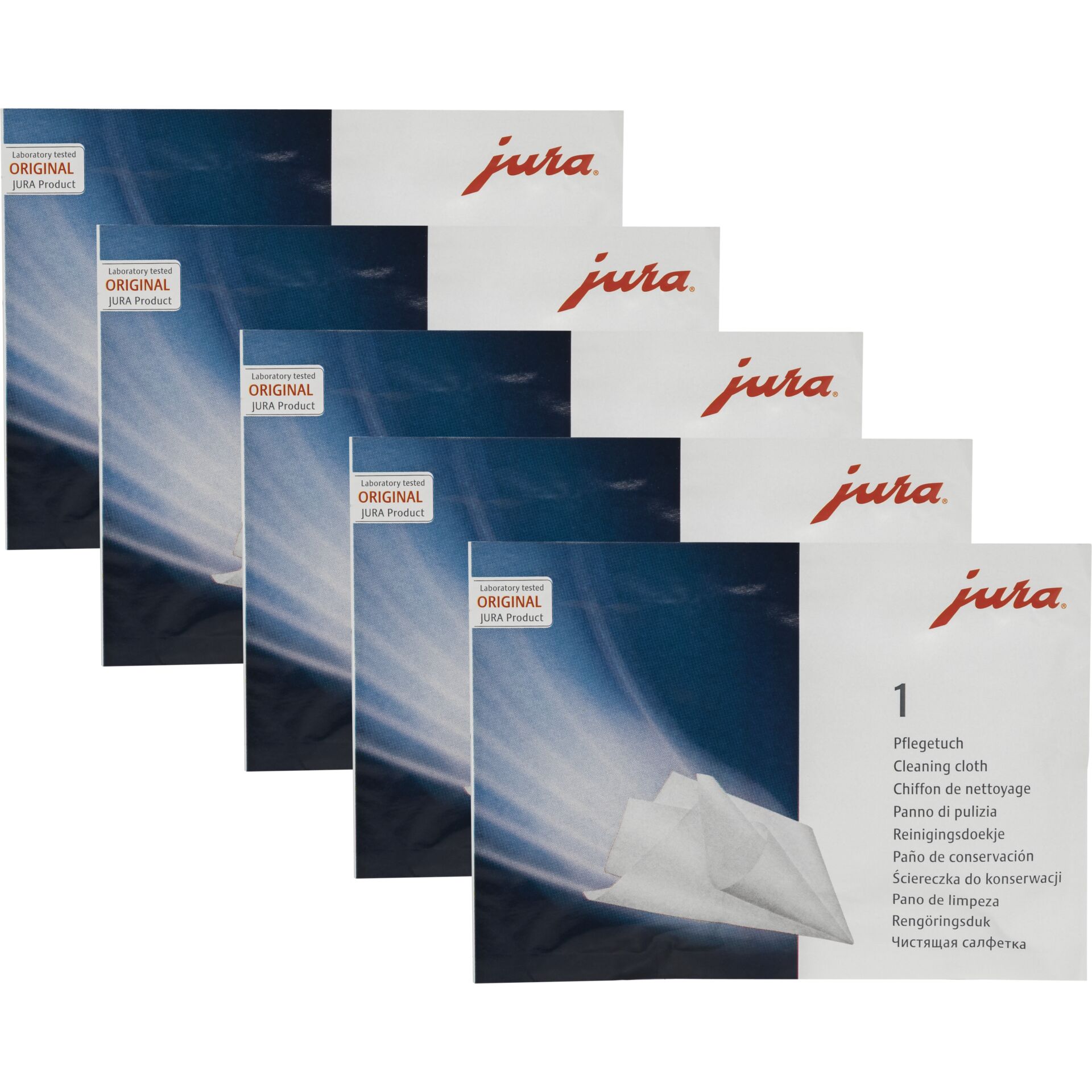 JURA Pflegetücher  (5 Tücher je Packung)