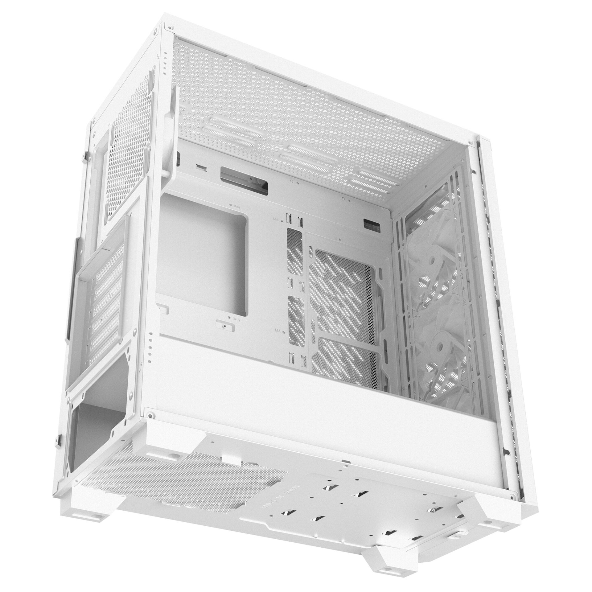 PC-Gehäuse, Mid-Tower, Mesh-Gehäuse, White, ATX-Kompatibel