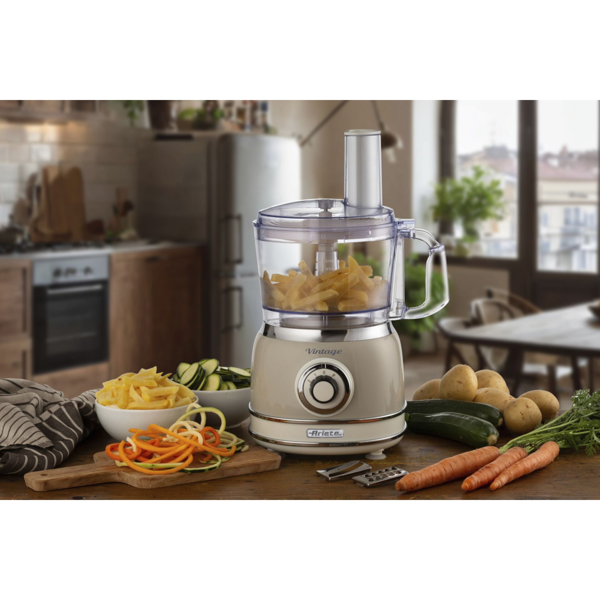 Küchenmaschine, Foodprozessor, Schüssel, Gemüse, Früchte