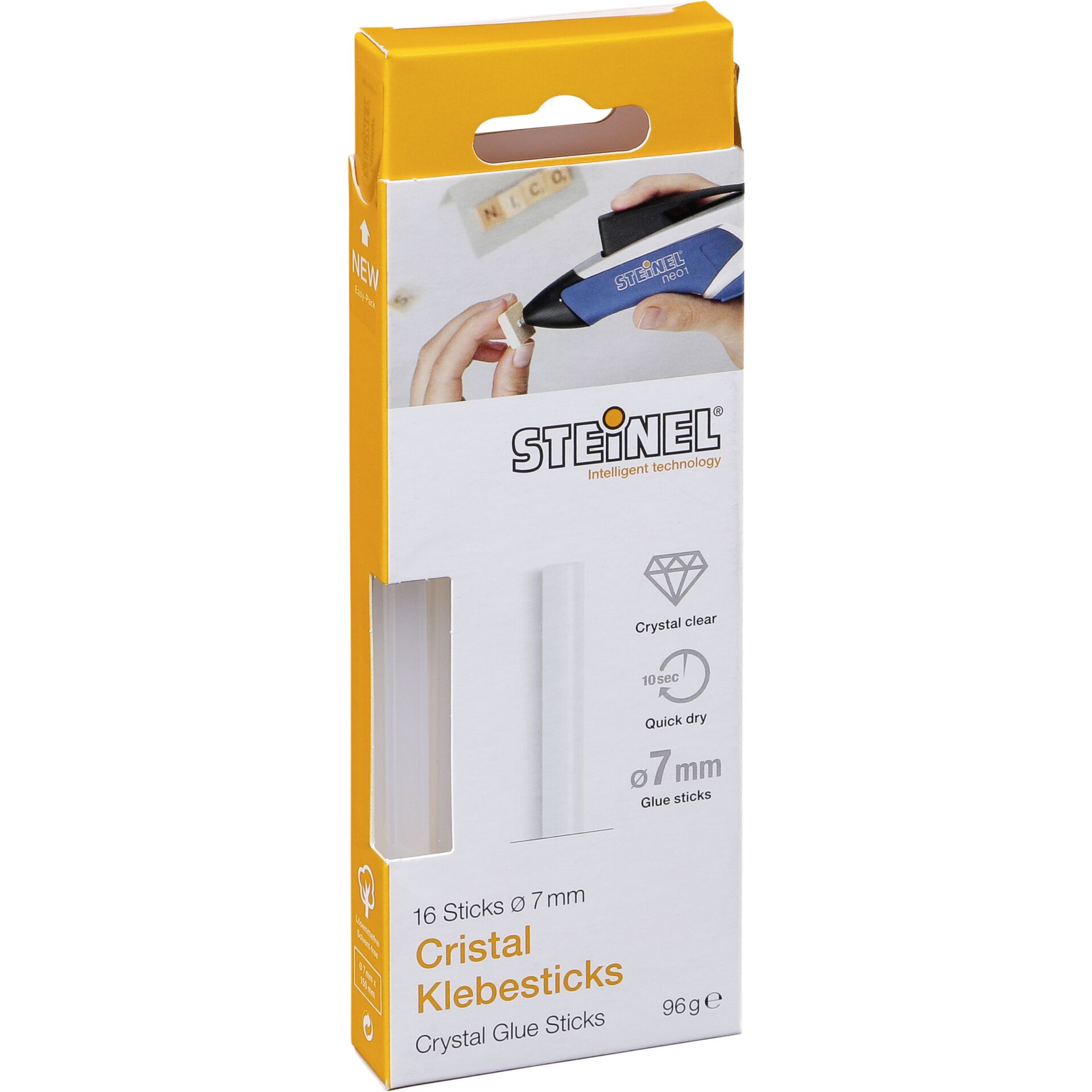 1x16 Steinel 7mm Cristal  Heißklebesticks