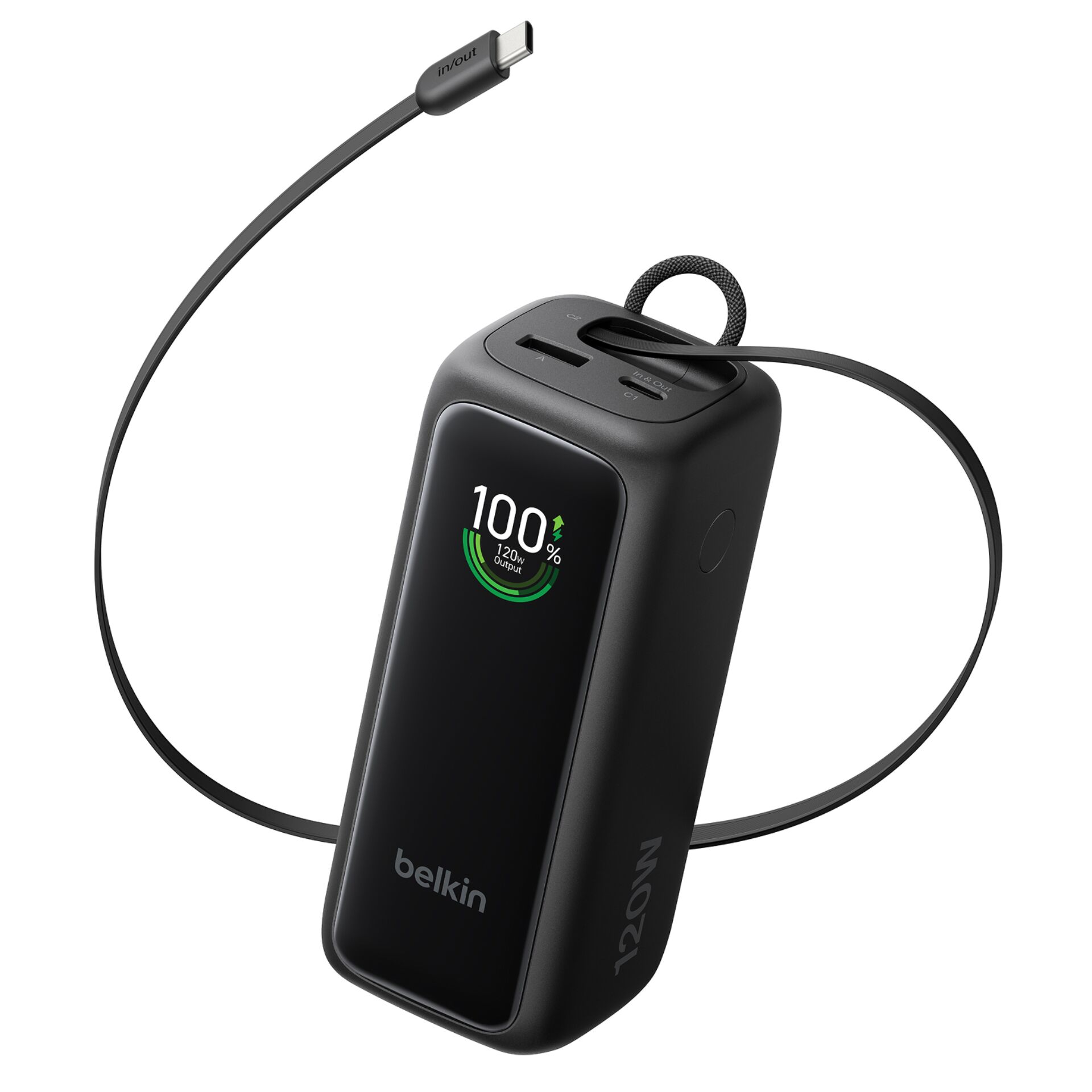 Power bank, USB-C, 120W?, Digital display, Belkin