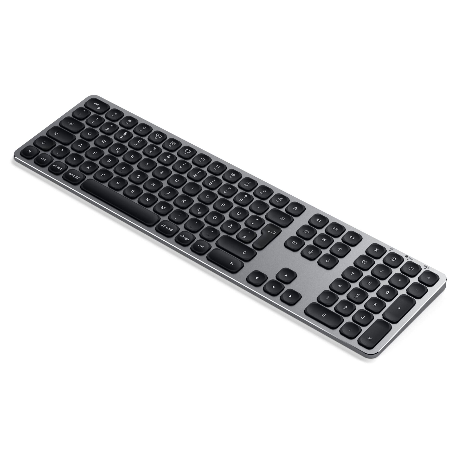 Tastatur, Bluetooth-Tastatur, QWERTZ, EnglischeBelegung, Silber, Tastatur, Kompakt, USB-Tastatur, QWERTZ, Silber