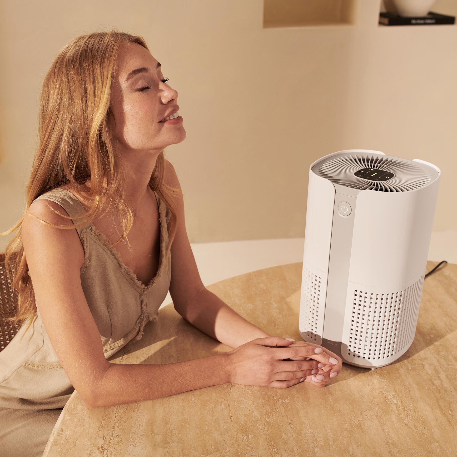 Klimagerät, Luftreiniger, Ventilator, Weiß, Tischventilator