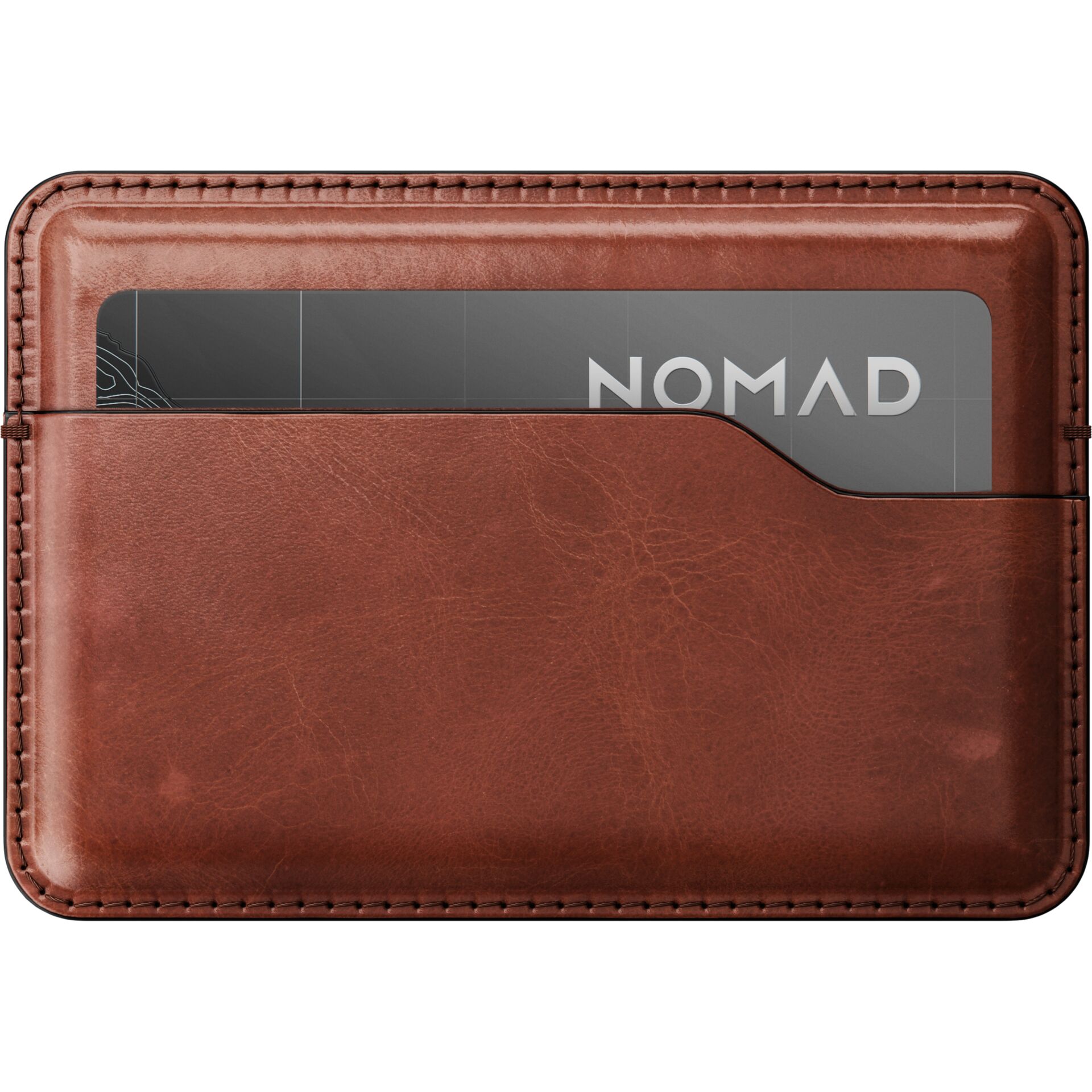 wallet, cardholder, braun, Leder, schlank