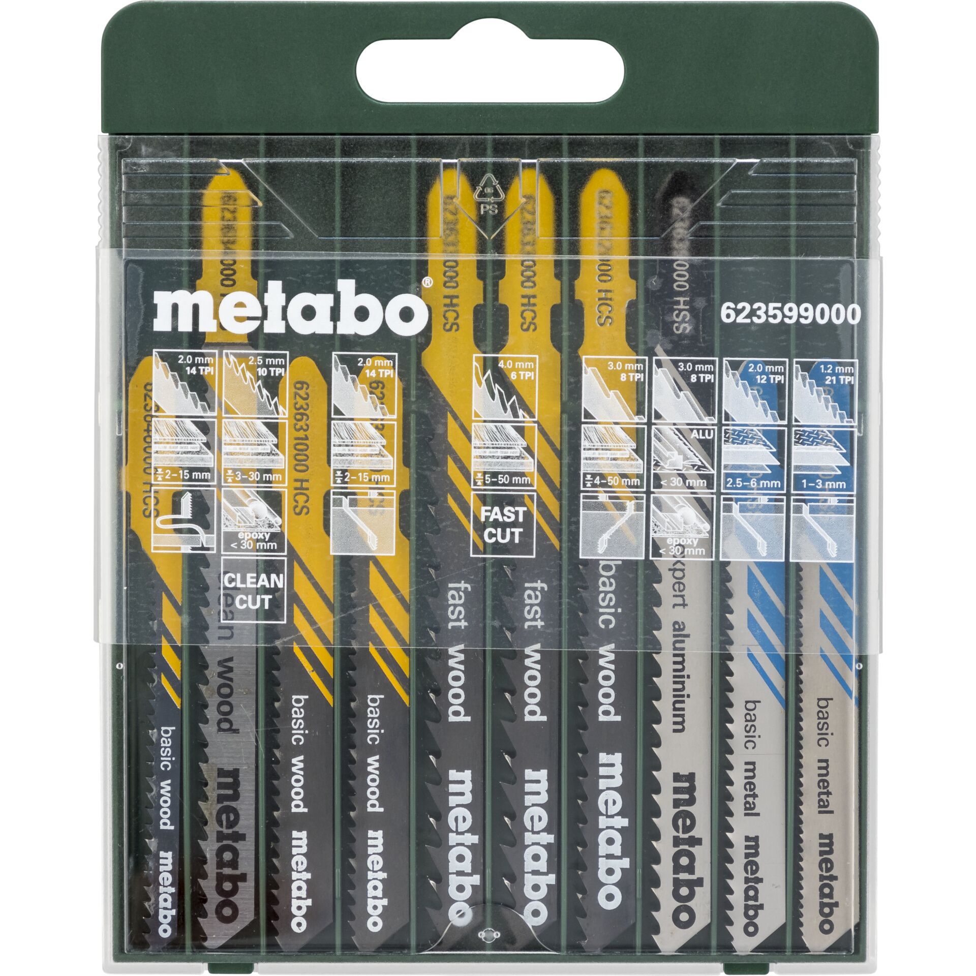 Metabo Stichsägeblattsortiment  10-teilig
