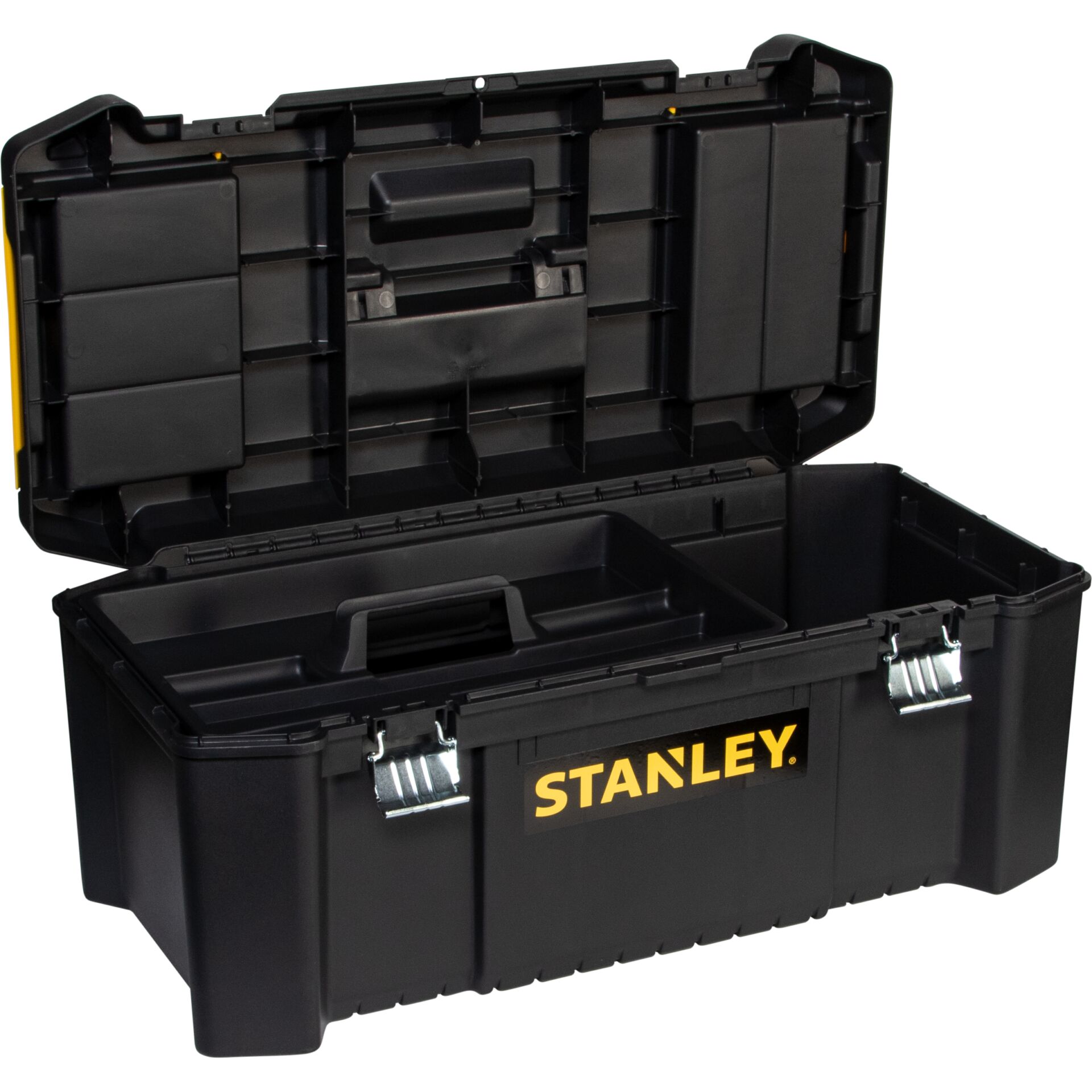 Werkzeugkoffer, Koffer, Stanley, Schwarz, Kunststoff