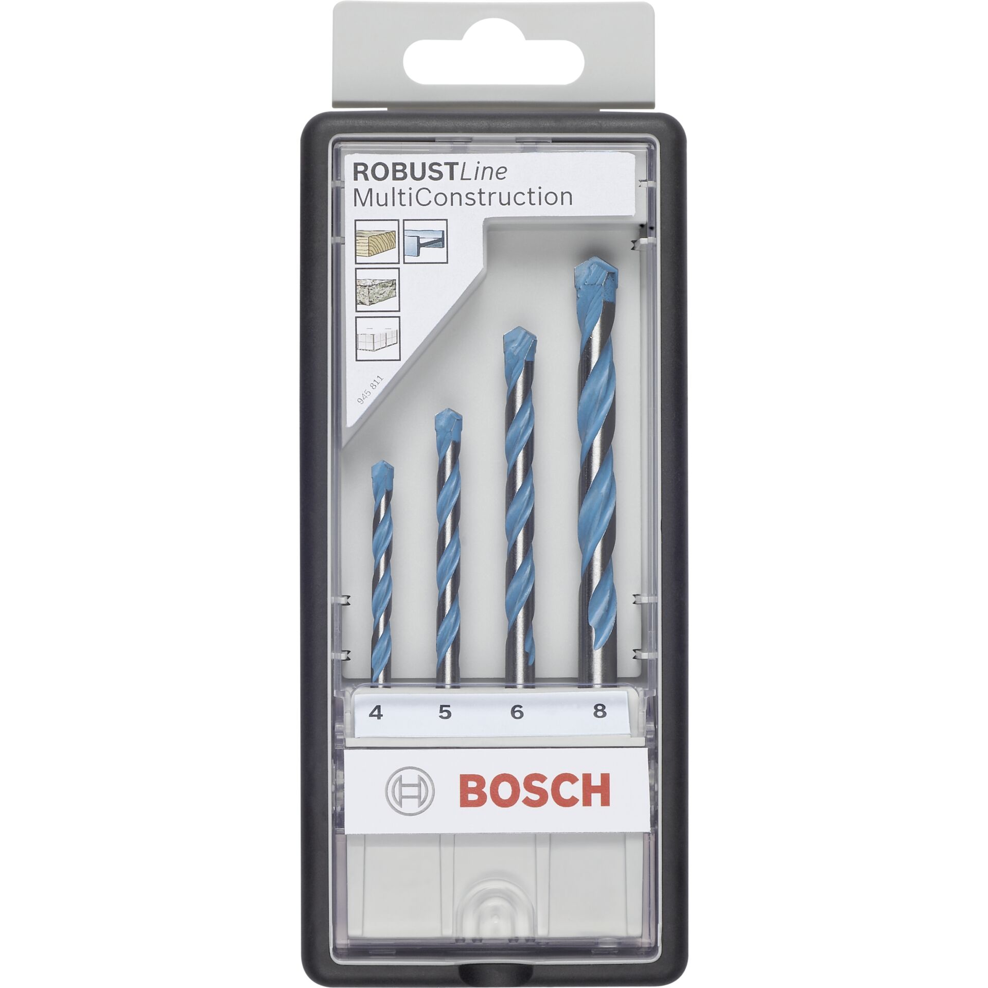 Bosch 4tlg.Robusl. CYL-9  MultiConst.Set: 4-8mm