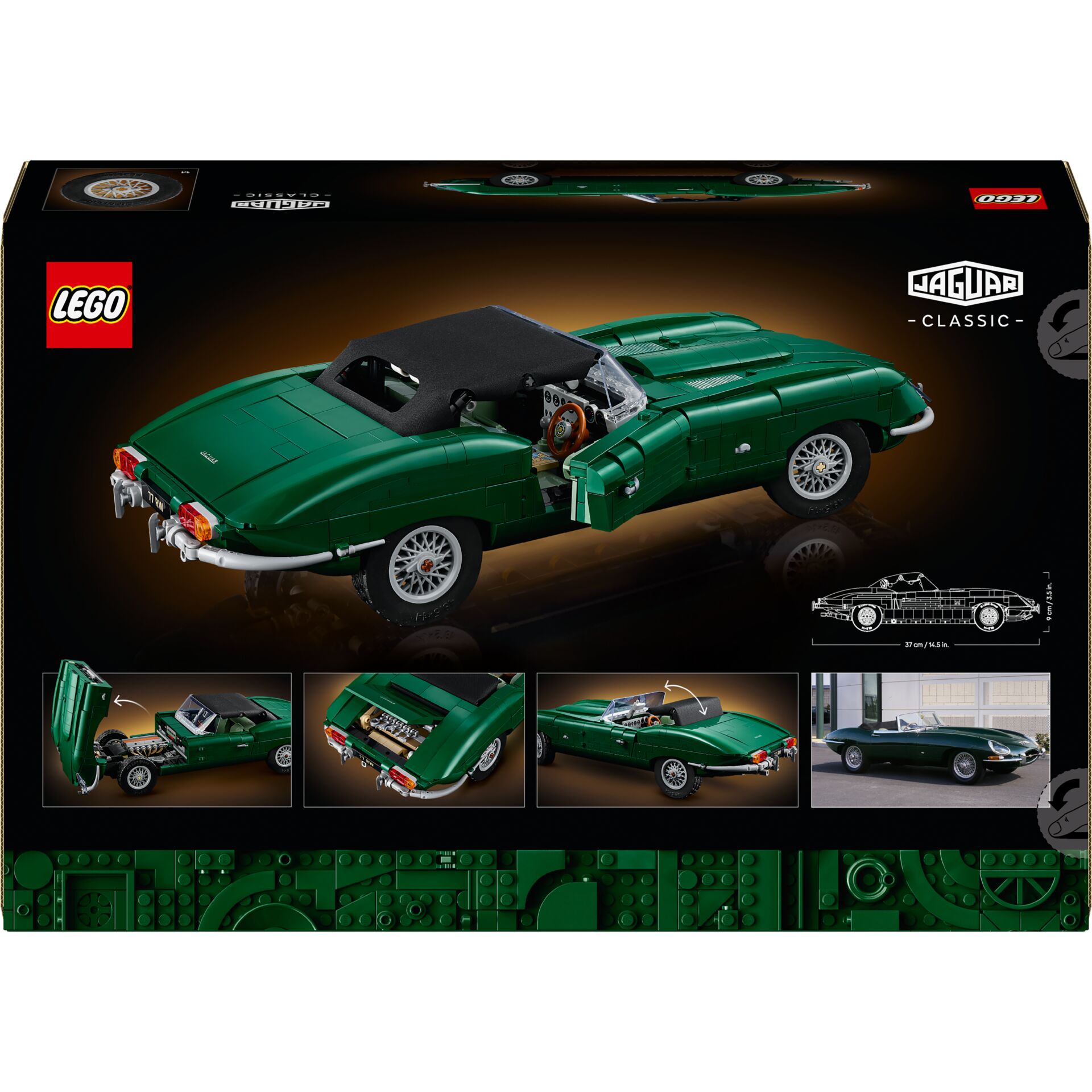 LEGO, Jaguar, Classic, Sportwagen, Grün