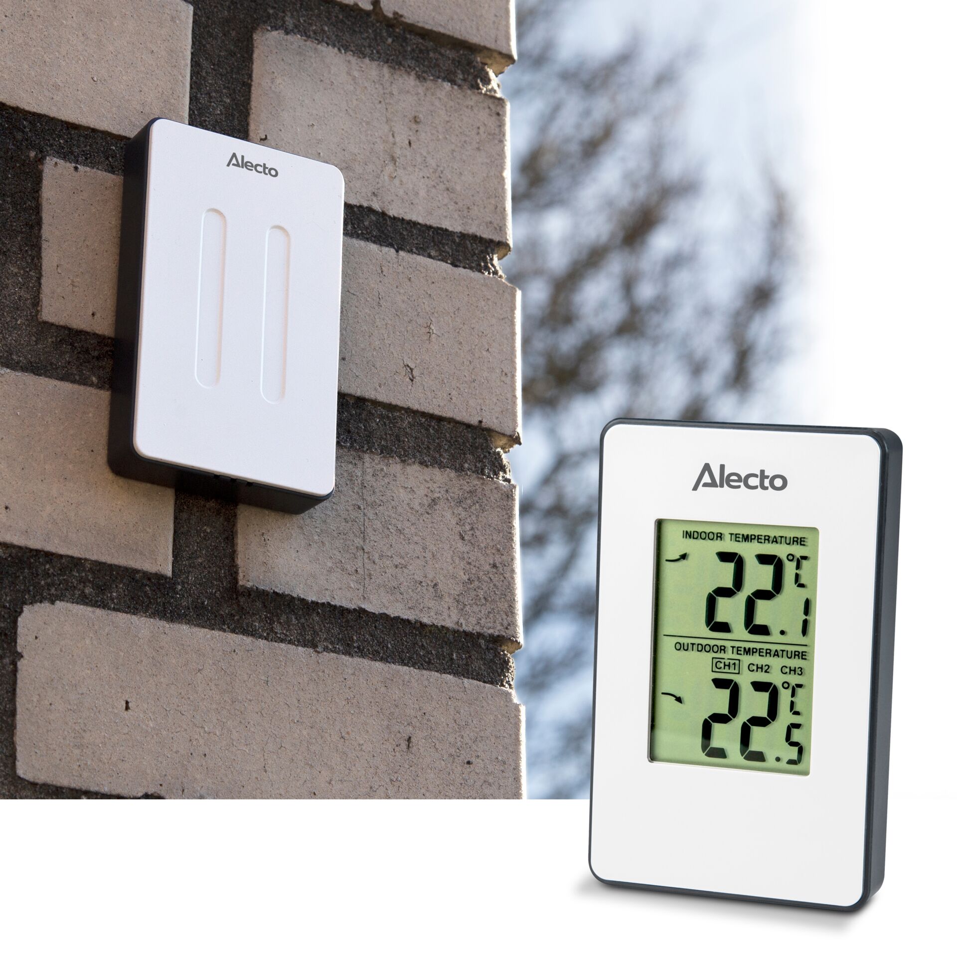 Thermostat, Außensensor,  digitally display?, Wandmontiert, Alecto