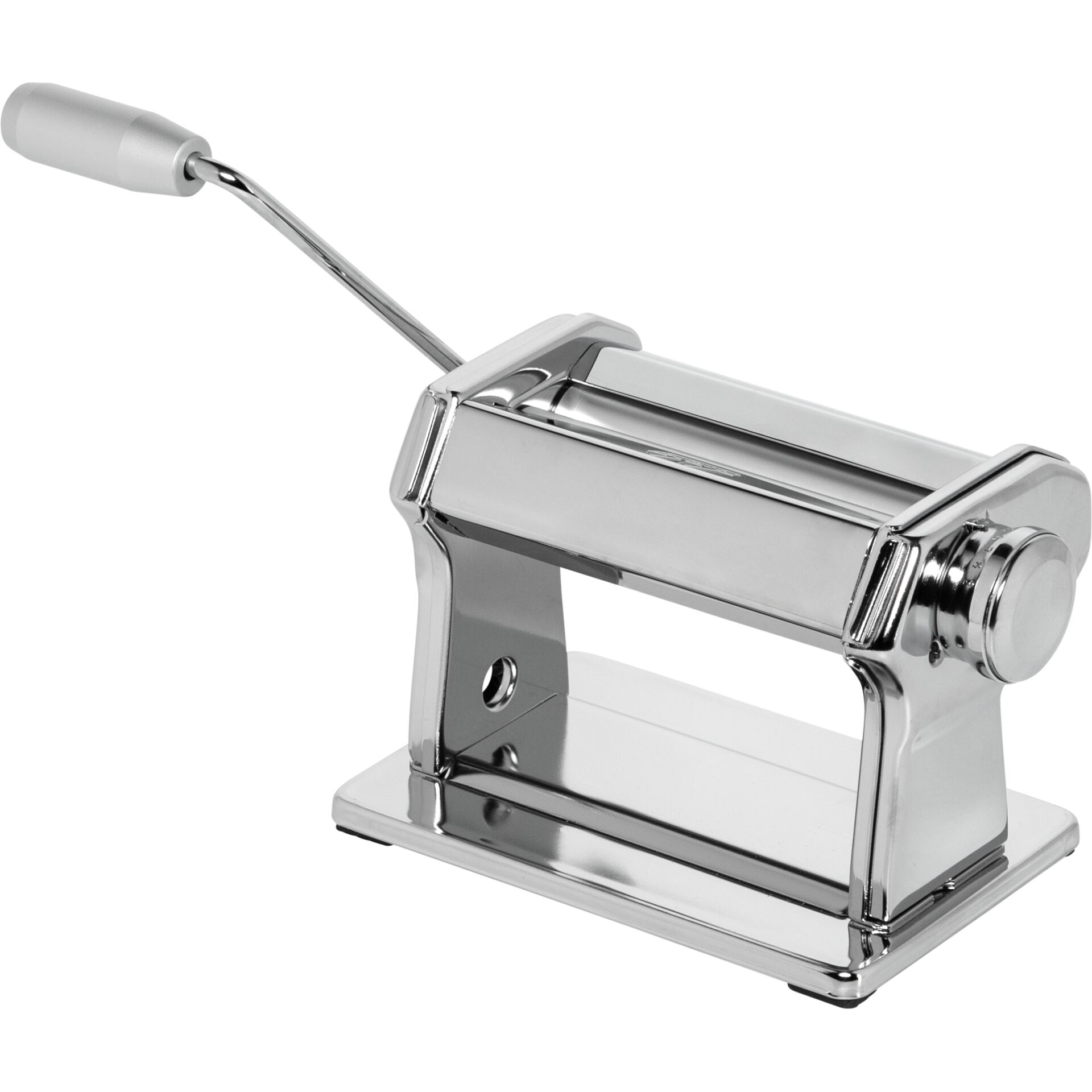 Keksrolle, Keksstampfer, Chrome, Metall, Manuelle Presse