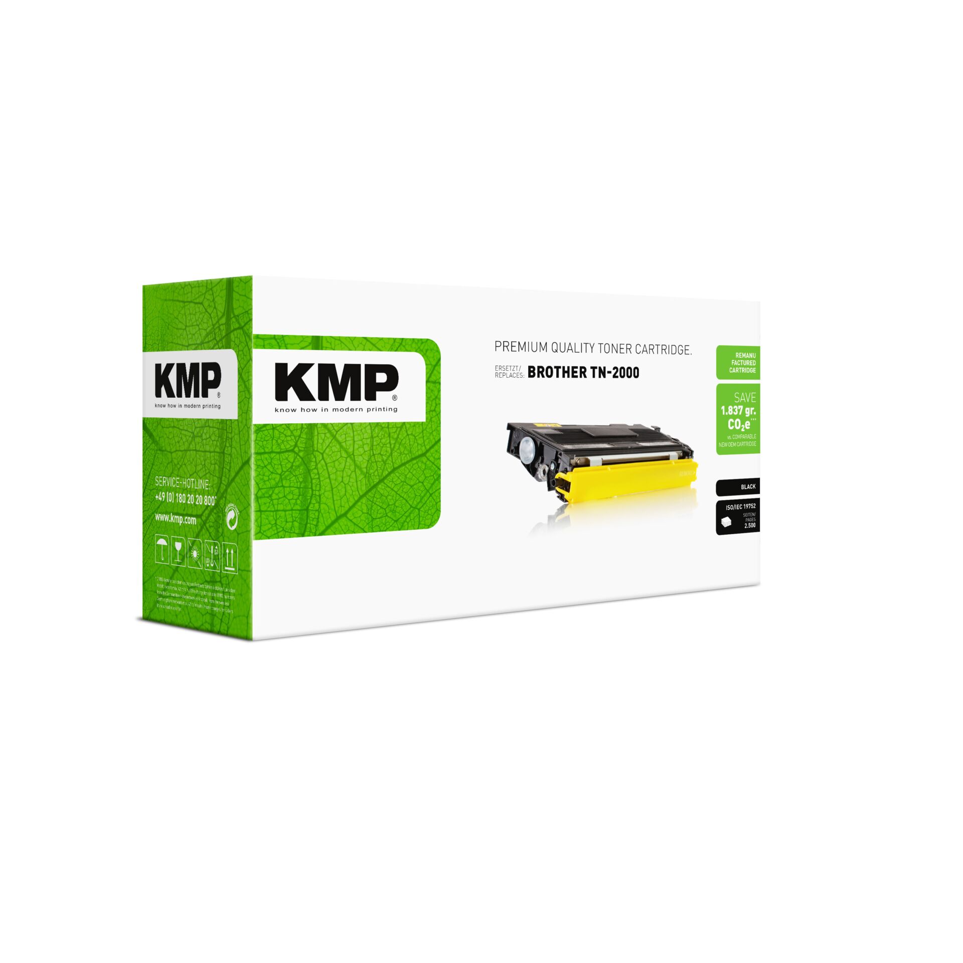 Werbung, Plakat, Adapter, Computerausrüstung, Visitenkarte, Tonerpatrone, KMP, Brother TN-2000, Schwarz, Printer-Toner