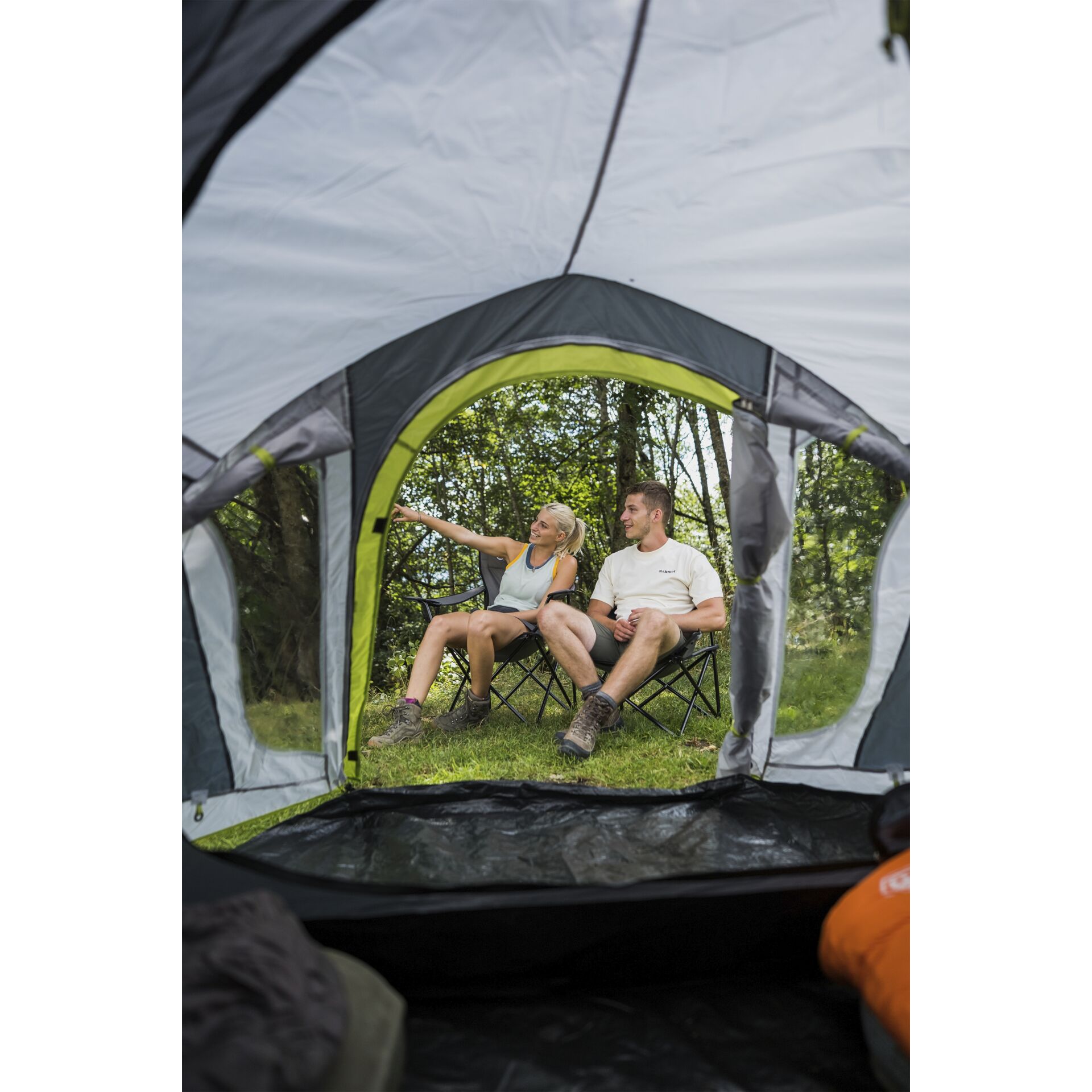 Draußen, Unterschlupf, Zelt, Campen, Person