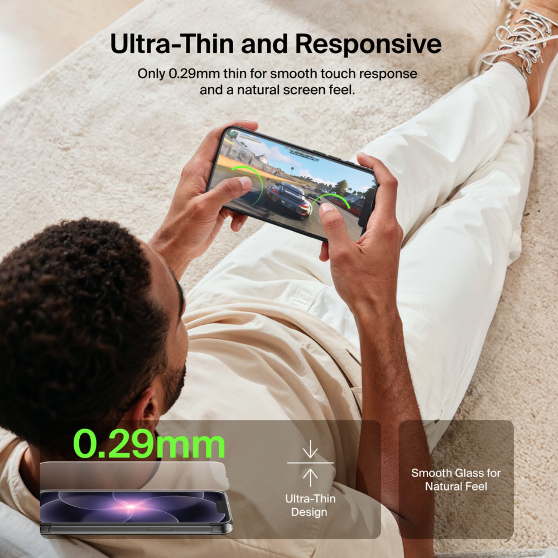 Smartphone, Dünne Randbereiche, Gaming, Touchscreen, Autospiel