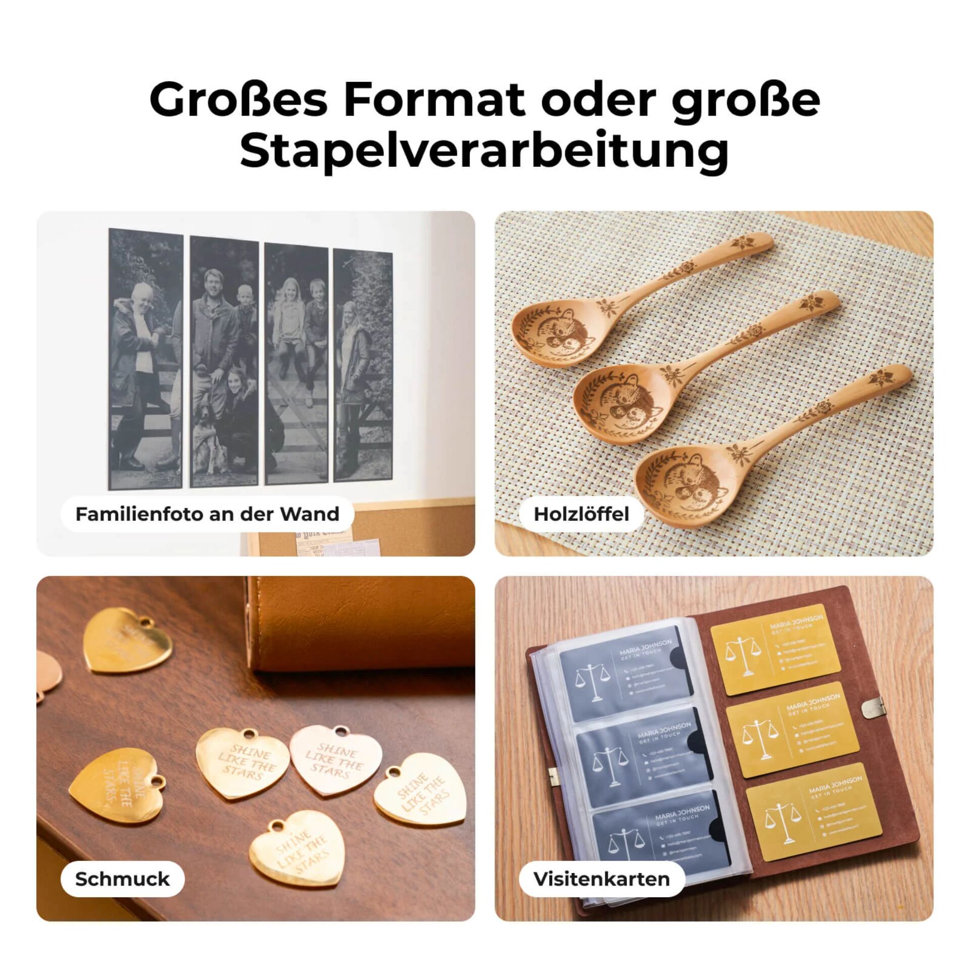 Holzlöffel, Schnitzlöffel, Holzutensilien, Küchenzubehör, Holzset