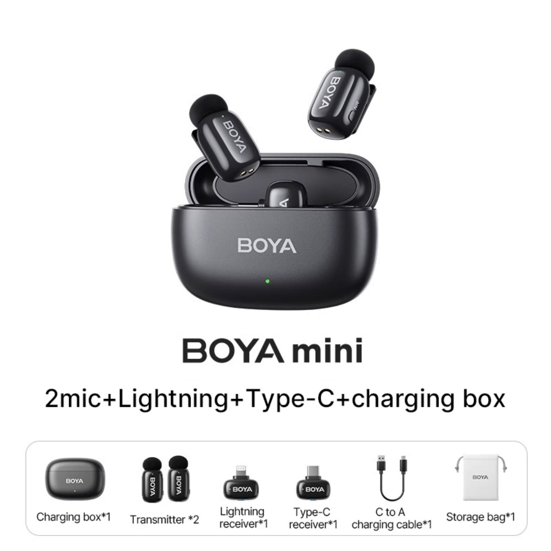 true wireless, In-Ear-Kopfhörer, Ladehülle, Type-C, Ladekabel