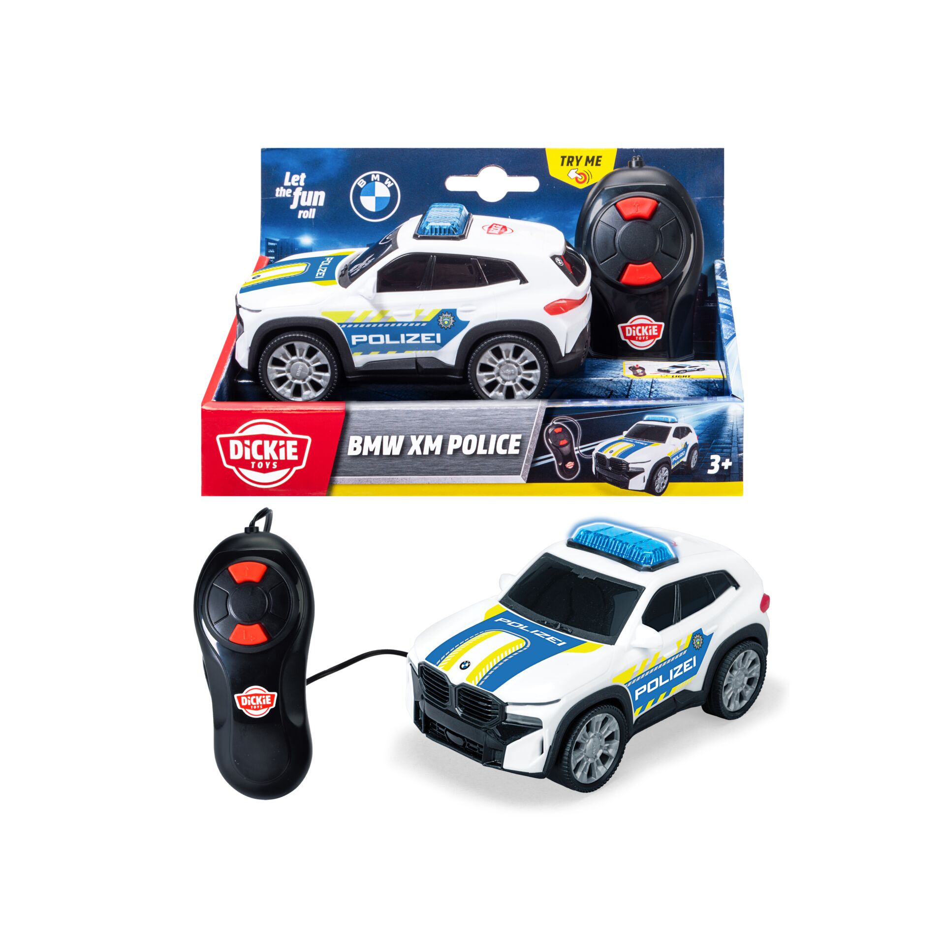 Polizei Auto, Spielzeugauto, Fernsteuerung, BMW XM, Fernbedienung