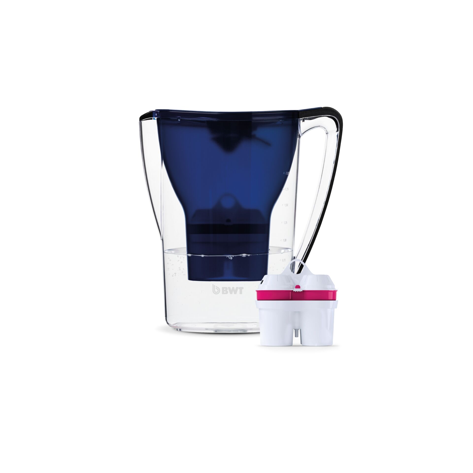 Wasserfilter, Glasbehälter, Blau, Wasserbehälter, Filtereinsatz