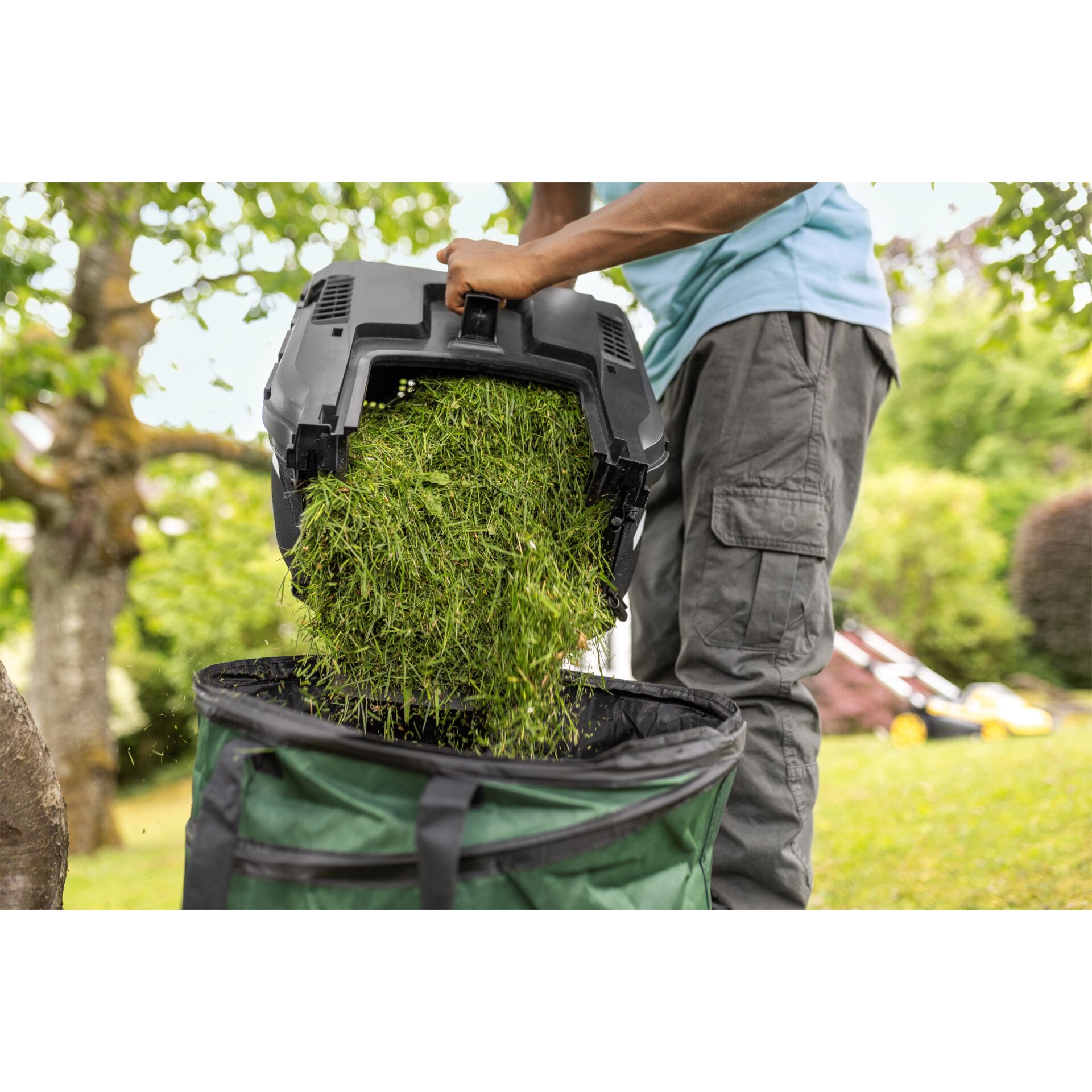 Gras, Garten, Natur, Gartenarbeit, Person