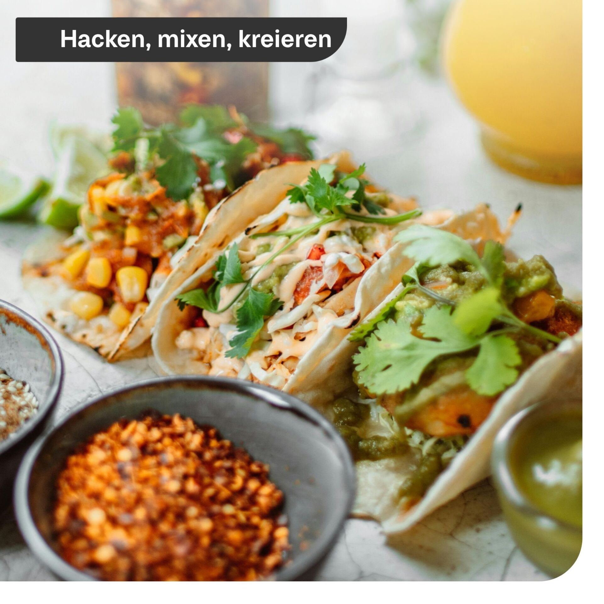 Taco, Tortilla, Wrap, Füllung, Koriander