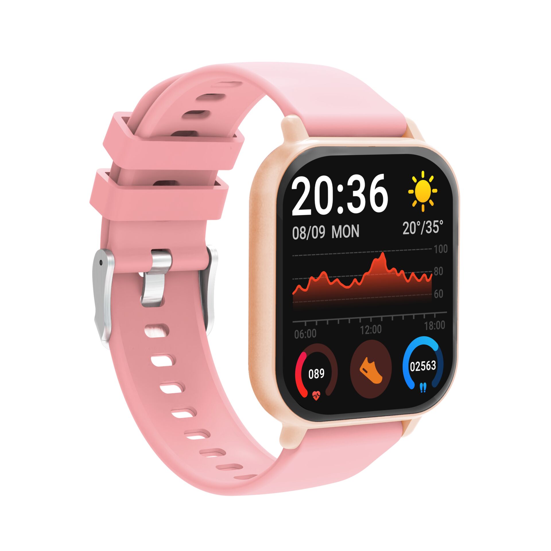 smartwatch, pink, Uhr, Fitness, digital